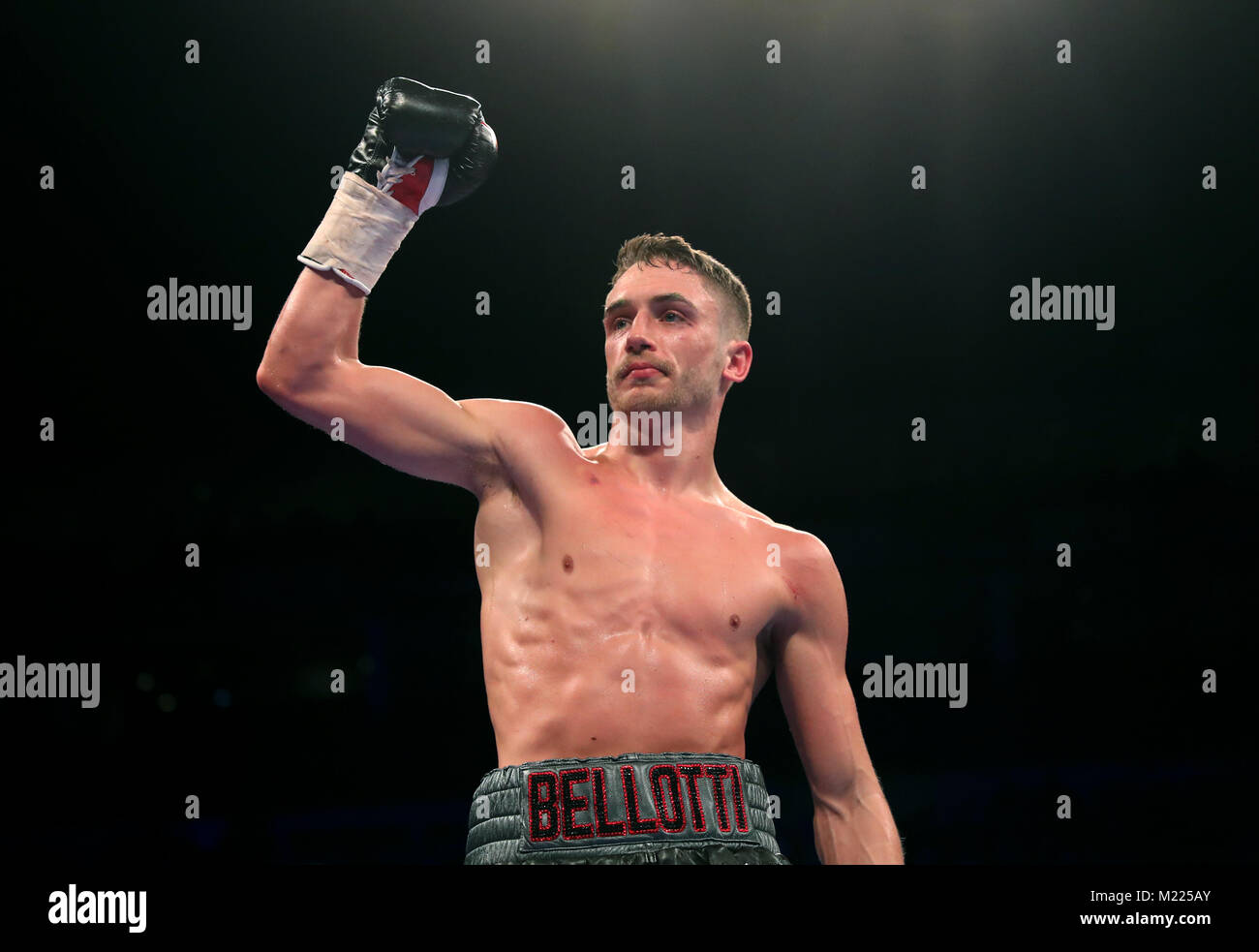 Reece Belotti celebrates victory against Ben Jones in the Commonwealth ...