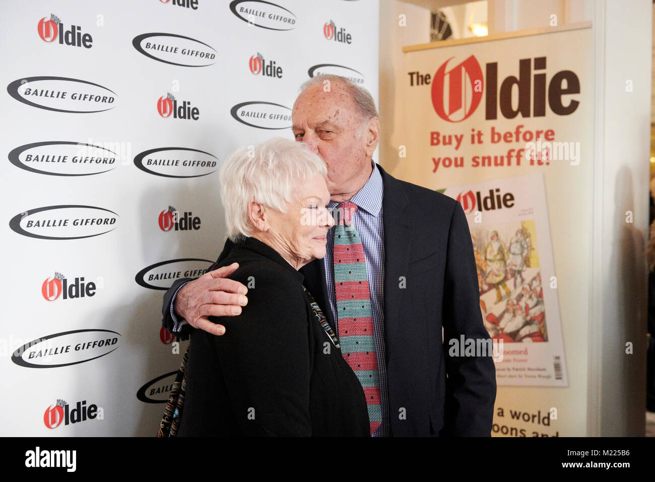 Dame Judy Dench & Geoffrey Palmer at The Oldie of the Year Awards 2018 Stock Photo