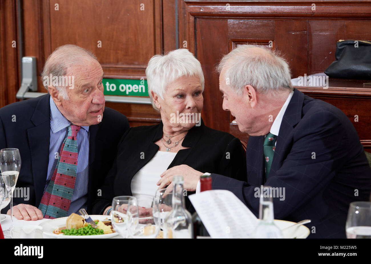 Oldie of the Year Awards 2018, Geoffrey Palmer, Judy Dench & Gyles Brandreth Stock Photo