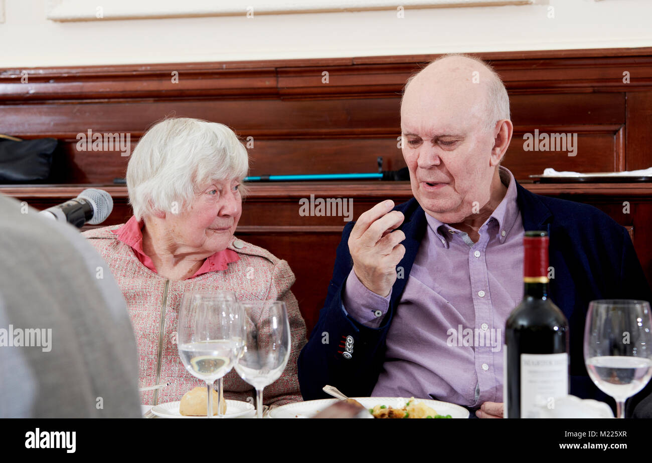 Oldie of the Year Awards 2018, Shirley Williams & Alan Ayckbourn Stock Photo