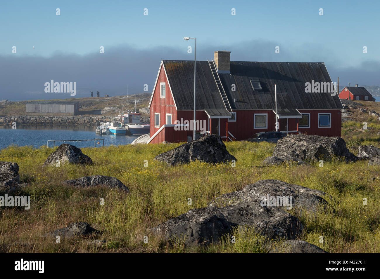 Homes in Nanortalik, greenland Stock Photo Alamy
