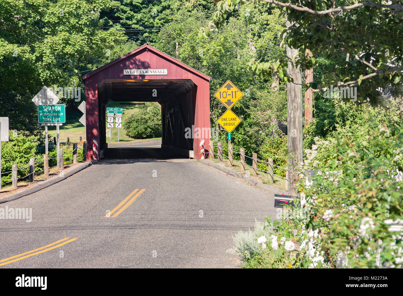 The West Cornwall Covered Bridge is located in Cornwall, Connecticut