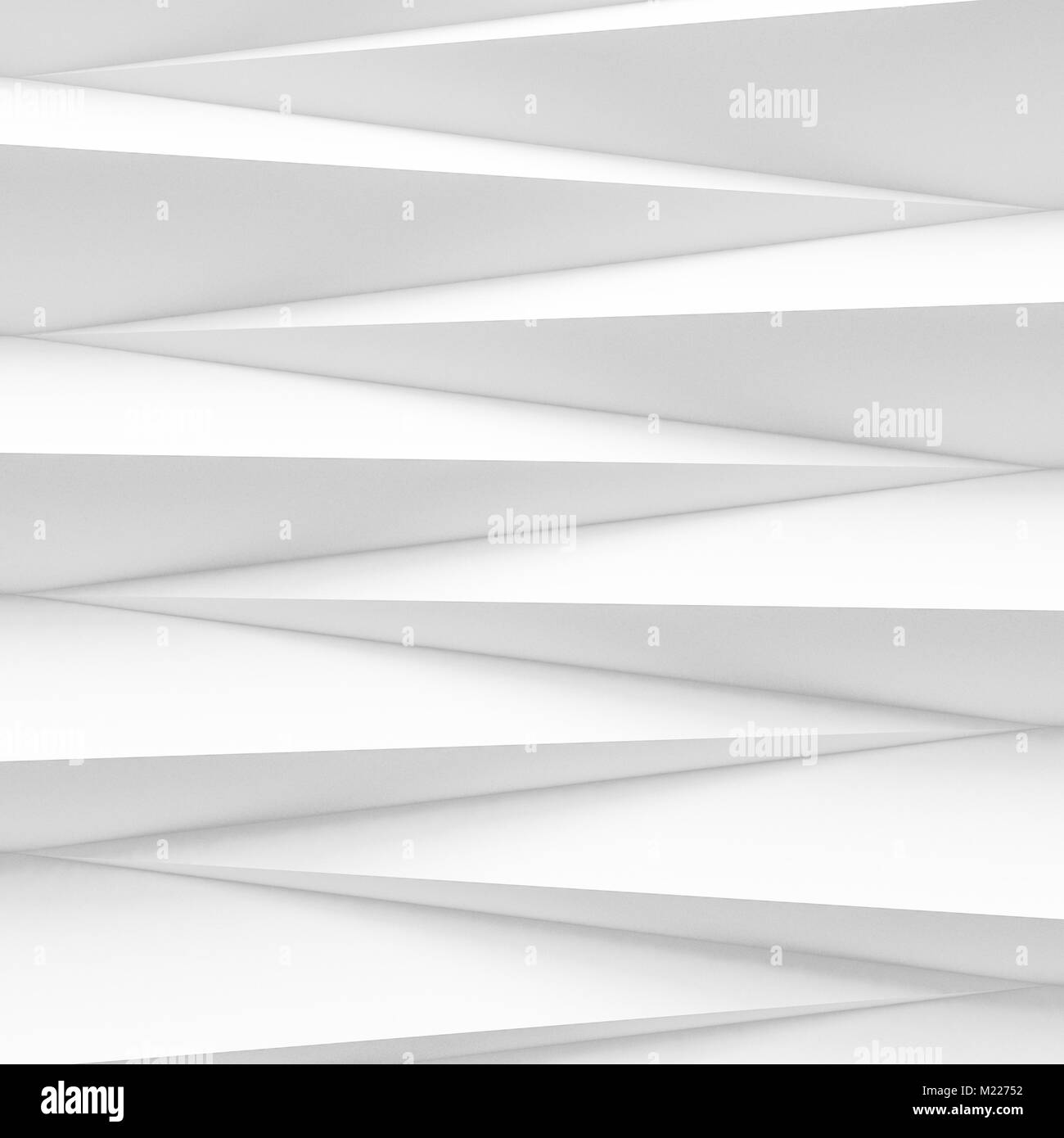 white abstract zig zag background 3d render Stock Photo - Alamy
