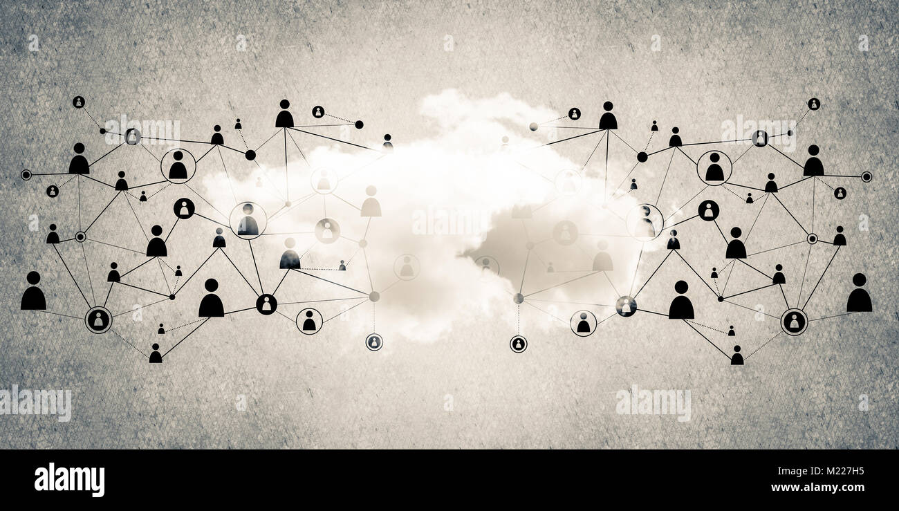 Wireless technologies for connection and sharing data as abstrac Stock ...