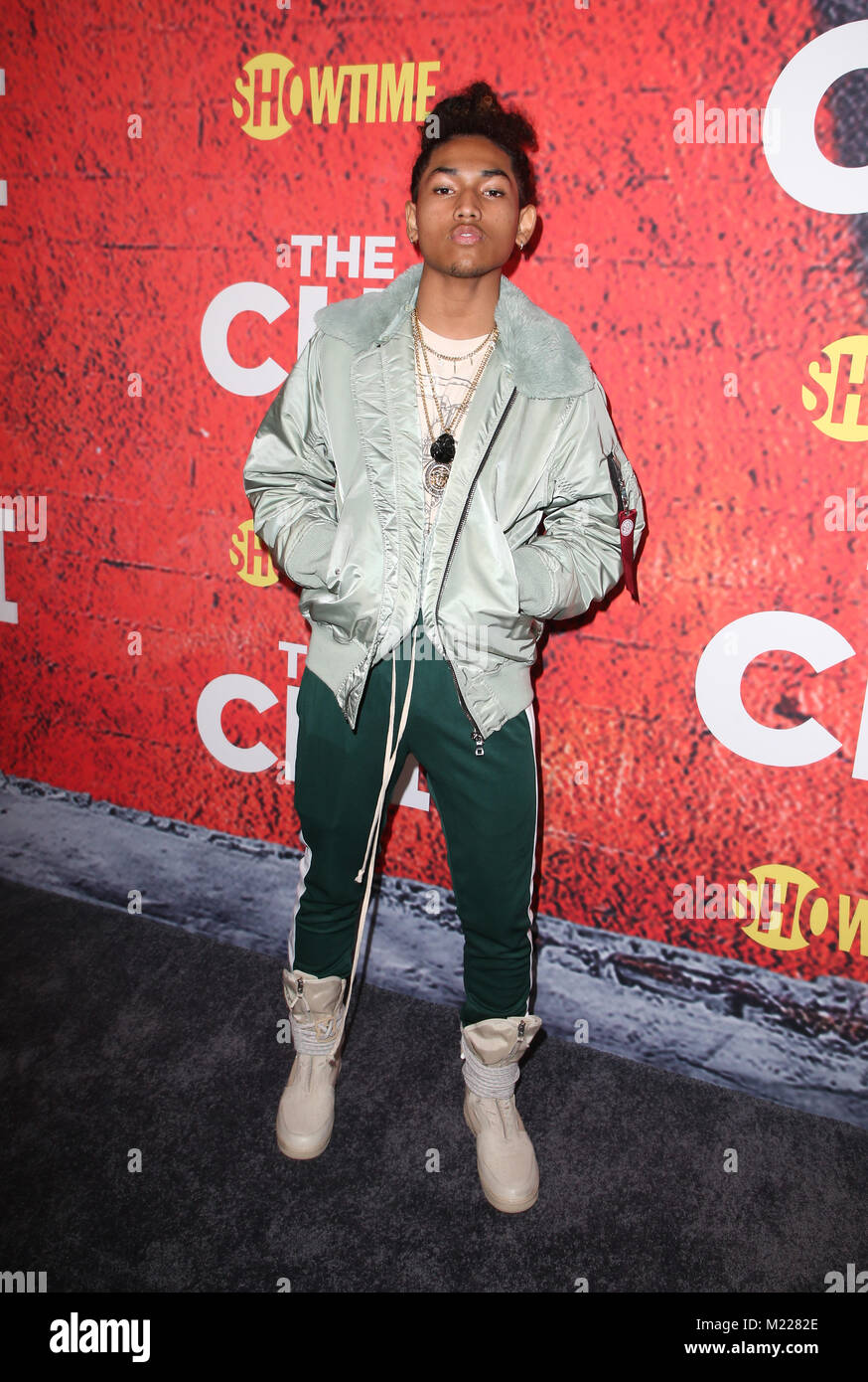 Premiere of Showtime's 'The Chi' at The Downtown Independent - Arrivals  Featuring: Jahking Guillory Where: Los Angeles, California, United States When: 03 Jan 2018 Credit: FayesVision/WENN.com Stock Photo