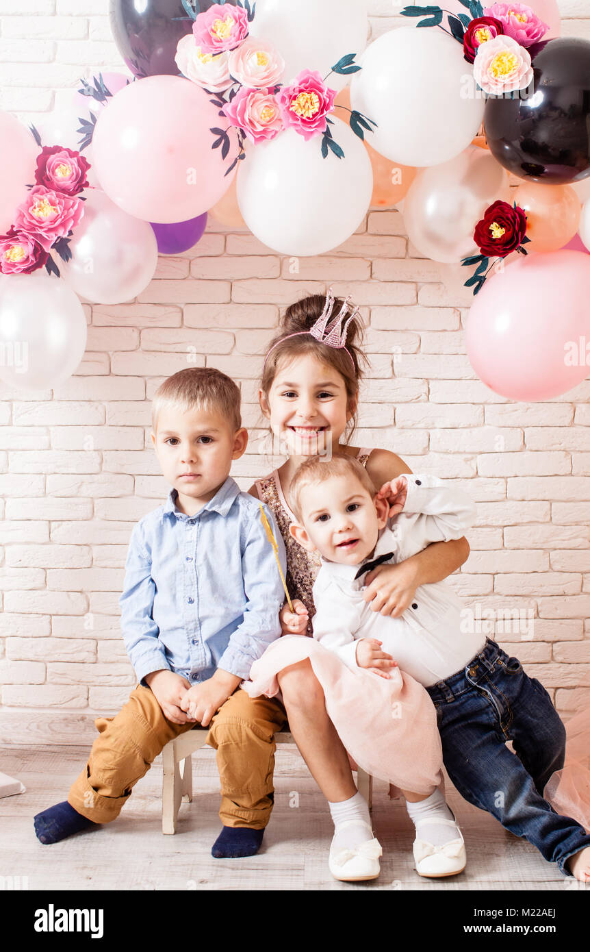 The cute kids Stock Photo - Alamy