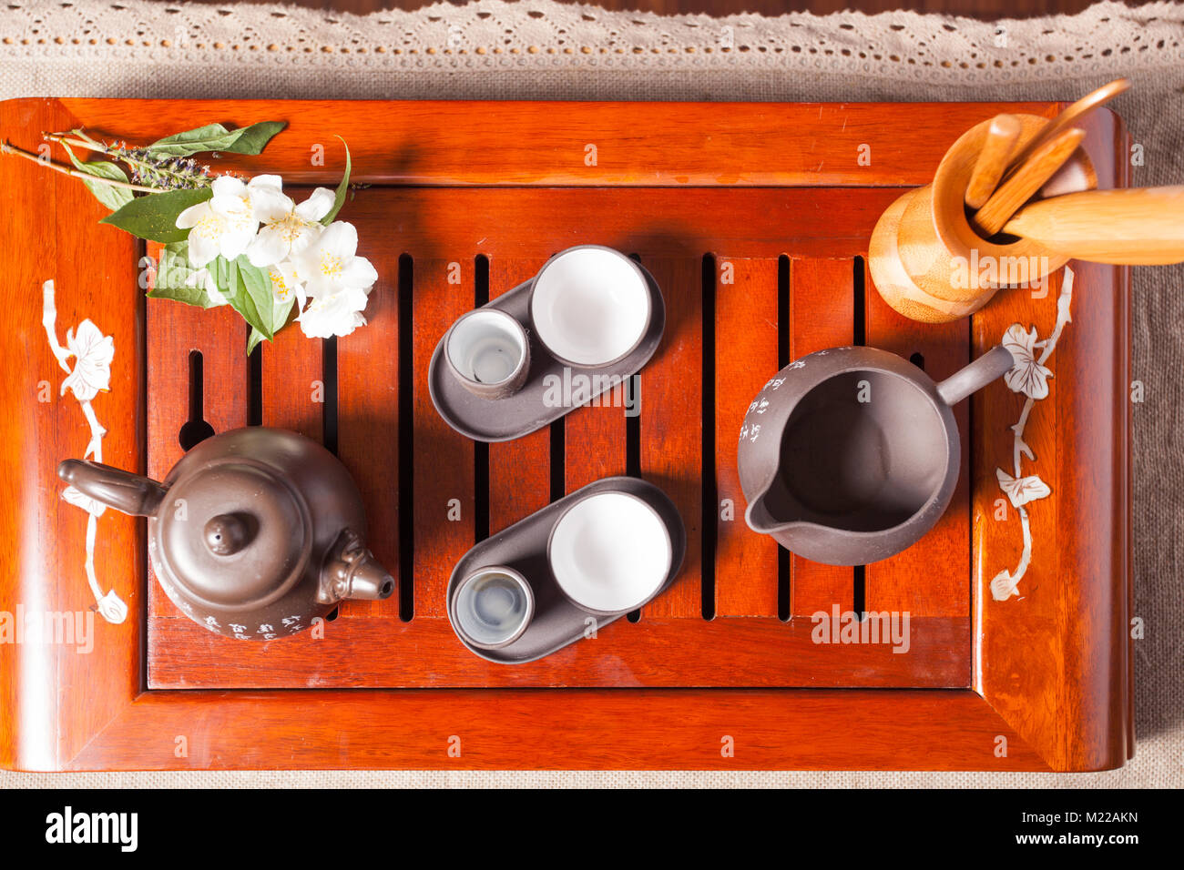 Chinese tea ceremony Stock Photo Alamy