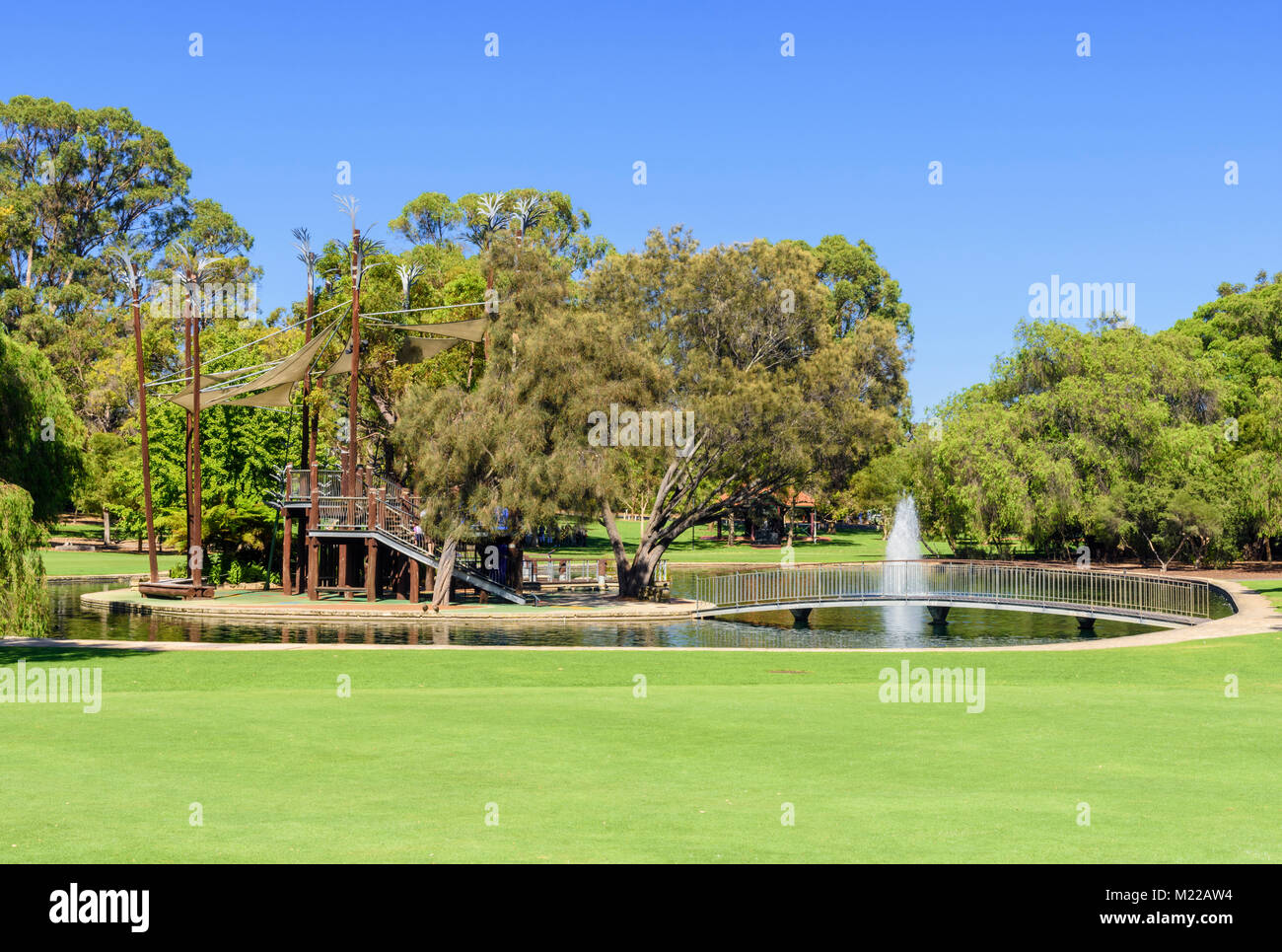 May Drive Parkland playground, Kings Park, Perth, Western Australia Stock Photo