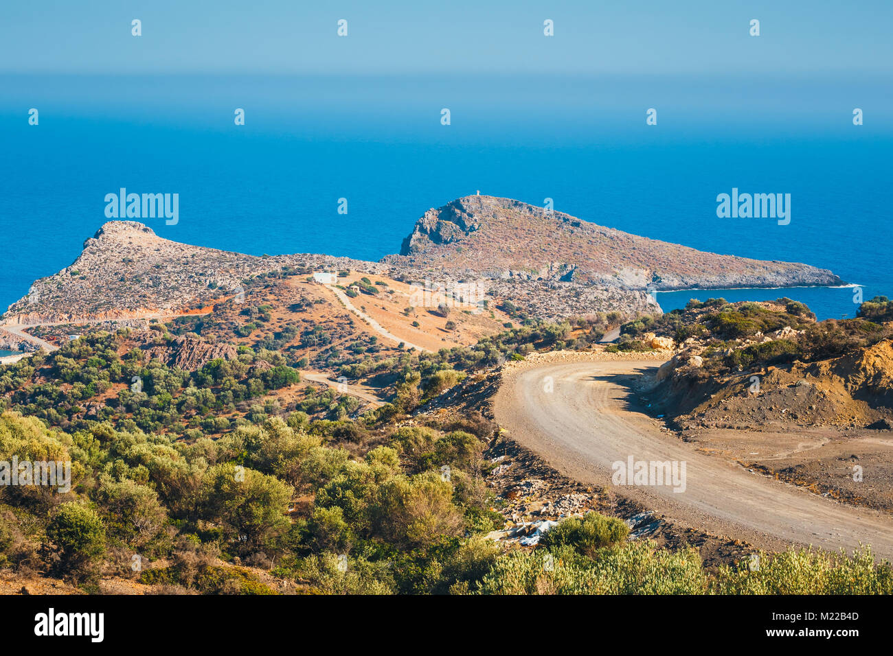 Beautiful mountain landscape of Crete Island, Greece Stock Photo - Alamy