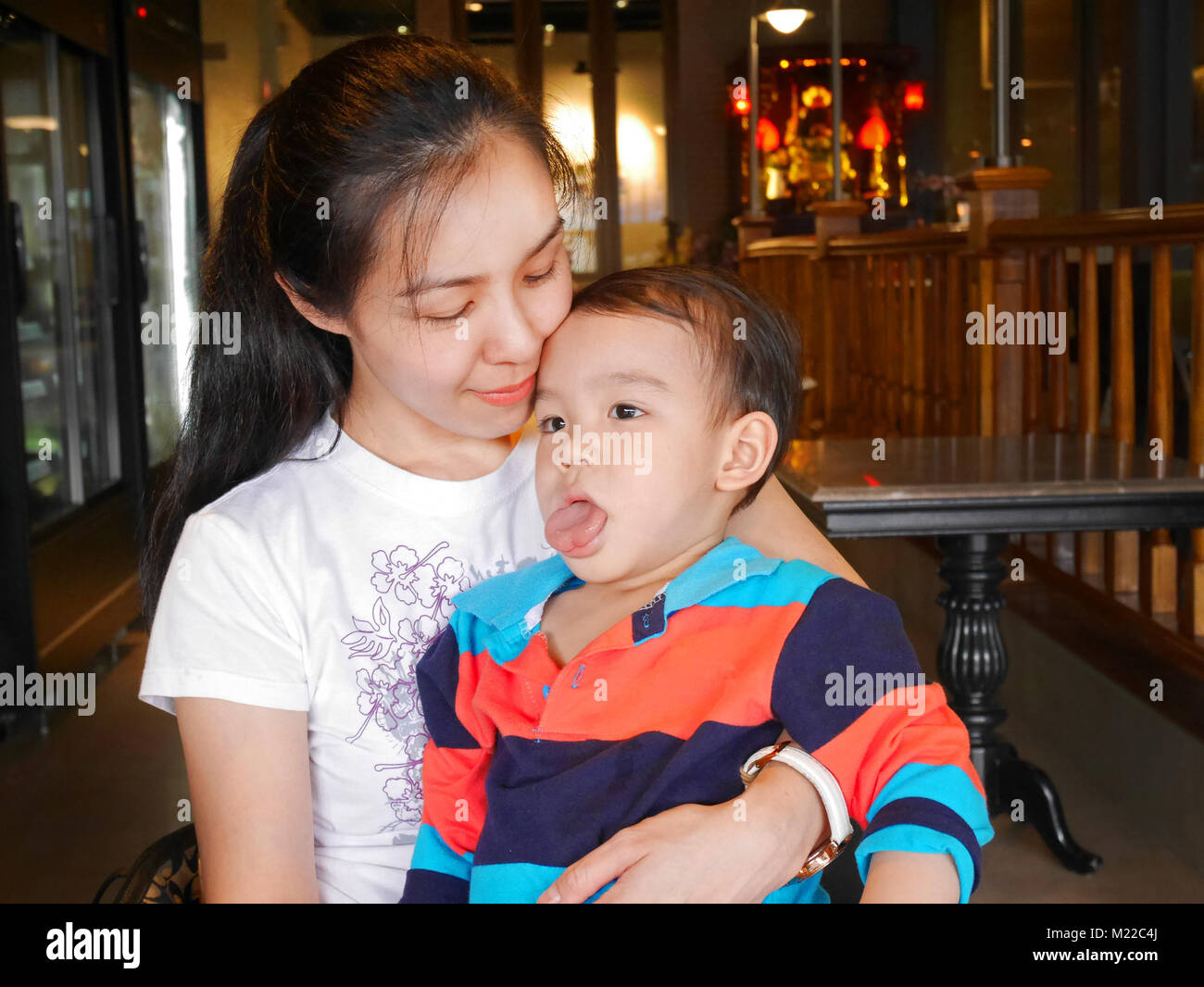 Chinese mother son hi-res stock photography and images - Alamy