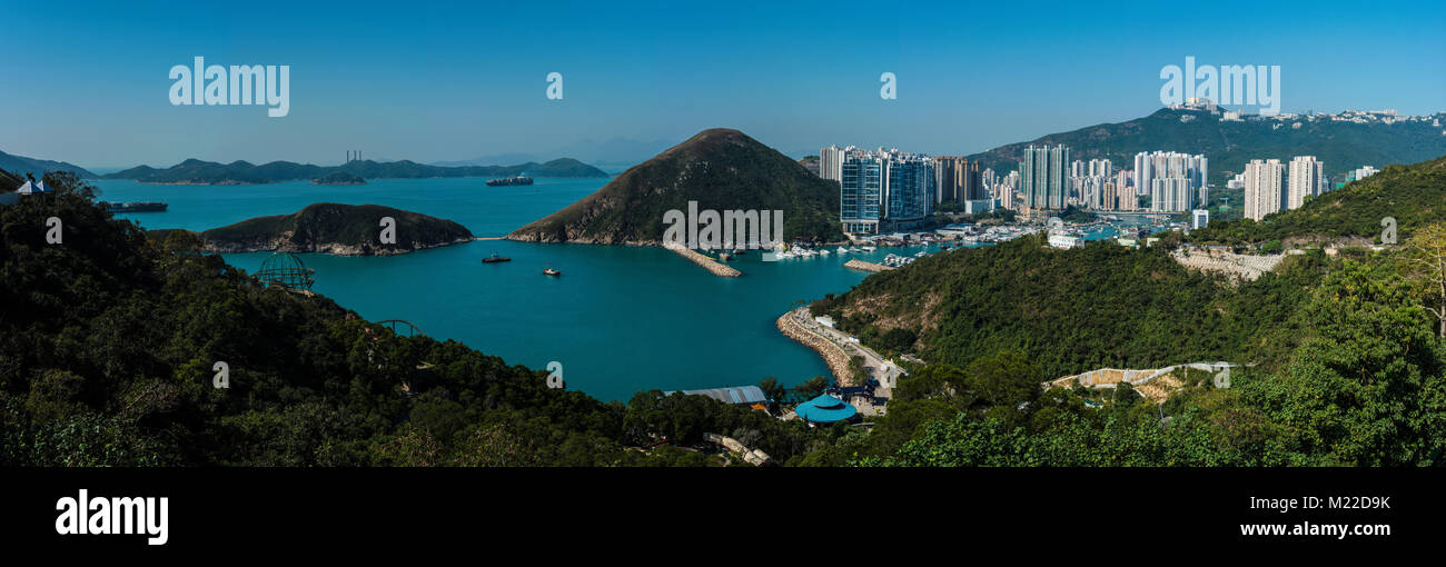 View over Repulse Bay in Hong Kong Stock Photo