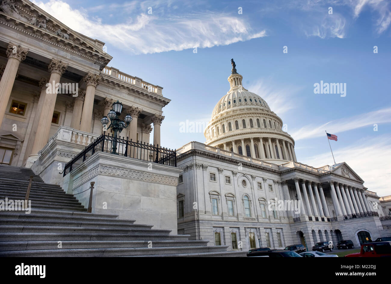 American Capital Building in Washington DC  at Dusk. Stock Photo