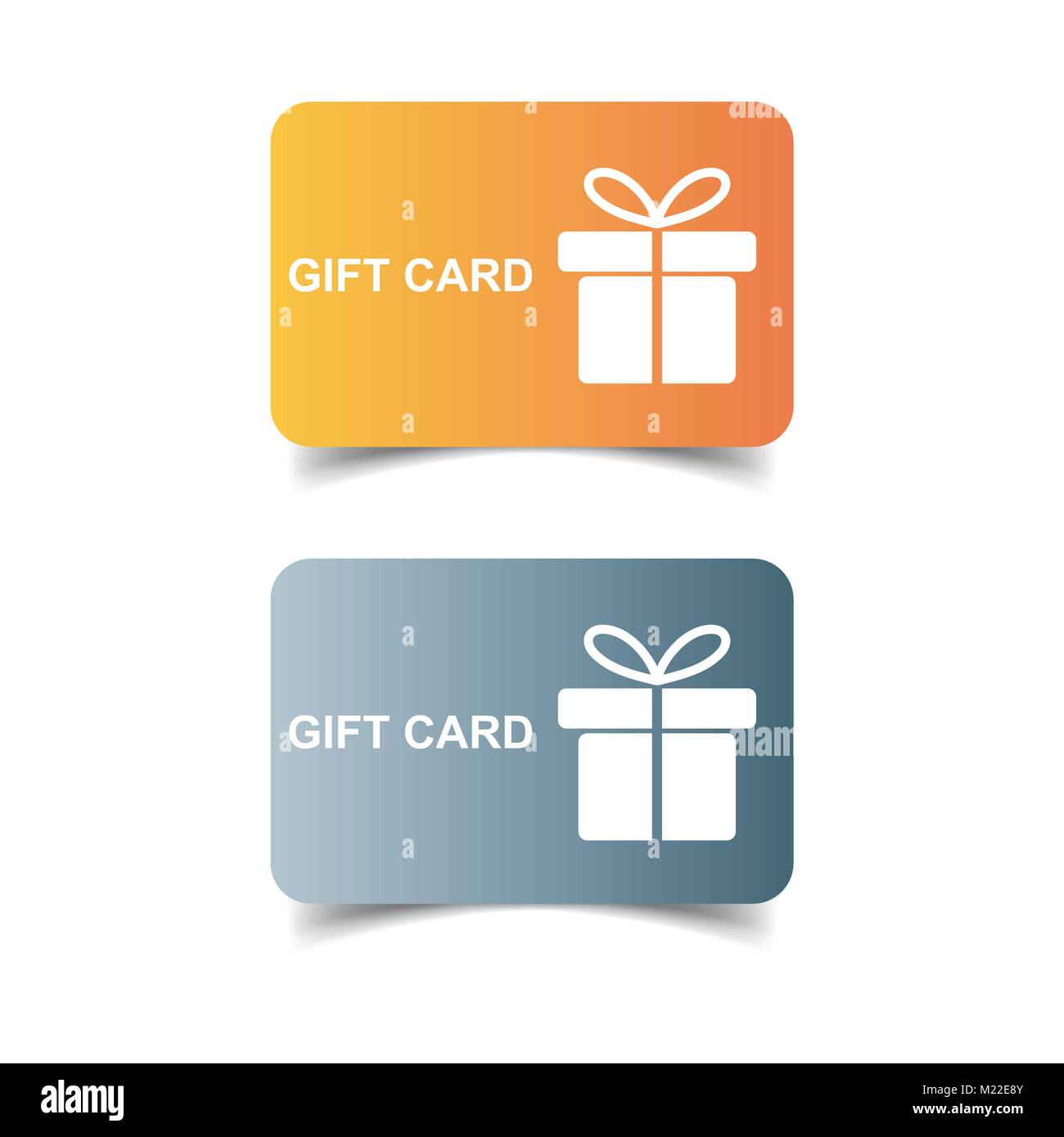 Gift card. Discount coupon. Flat vector illustration Stock Vector Image