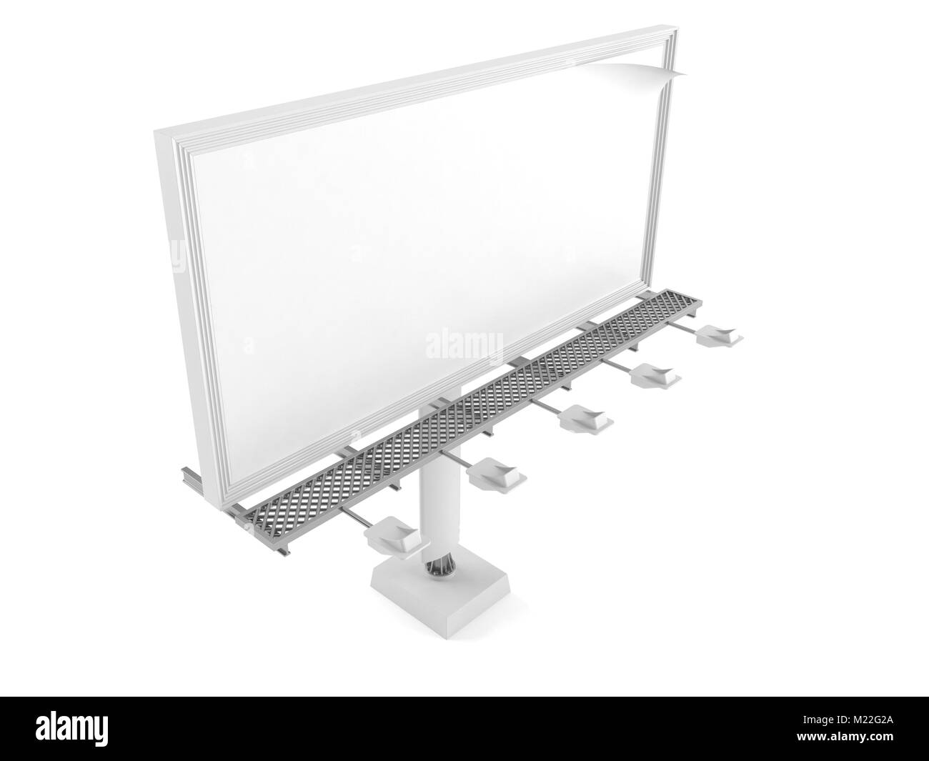 Billboard isolated on white background Stock Photo - Alamy