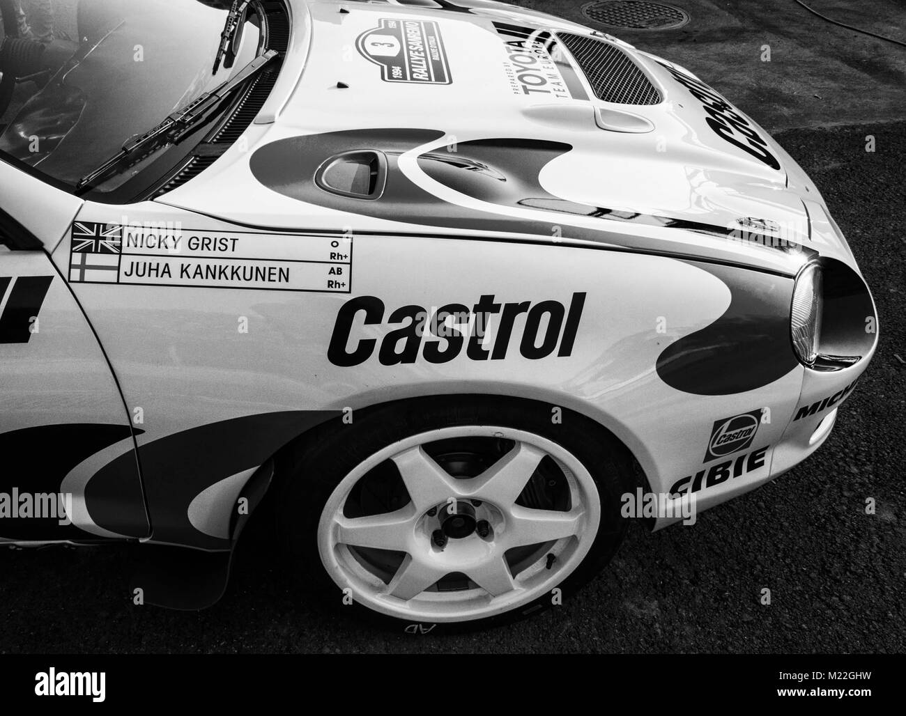 Vintage toyota rally car Black and White Stock Photos & Images - Alamy
