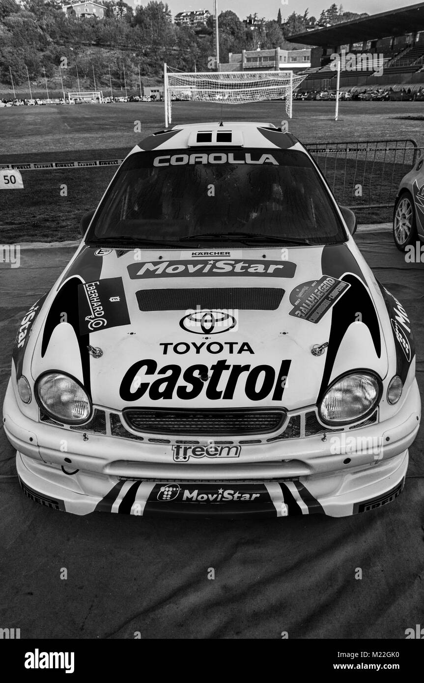 TOYOTA COROLLA WRC 1998 nel vecchio raduno della vettura da corsa LA LEGGENDA 2017 Stock Photo