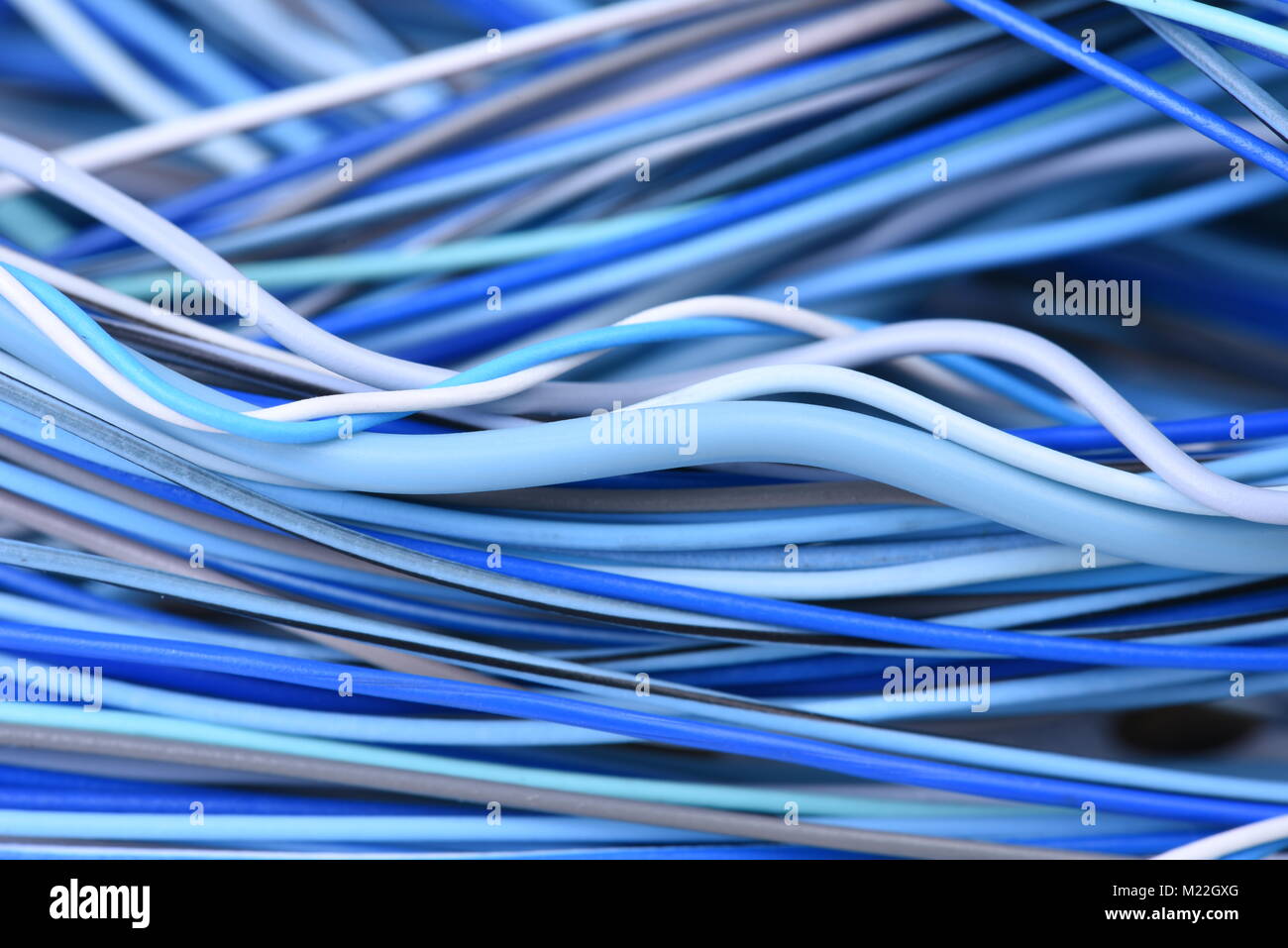 Electric cable network closeup Stock Photo Alamy