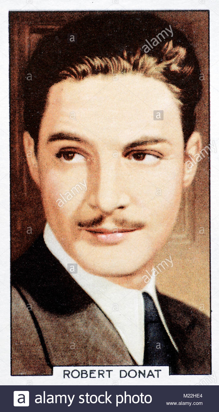English Actor Robert Donat 1905 – 1958 Stock Photo