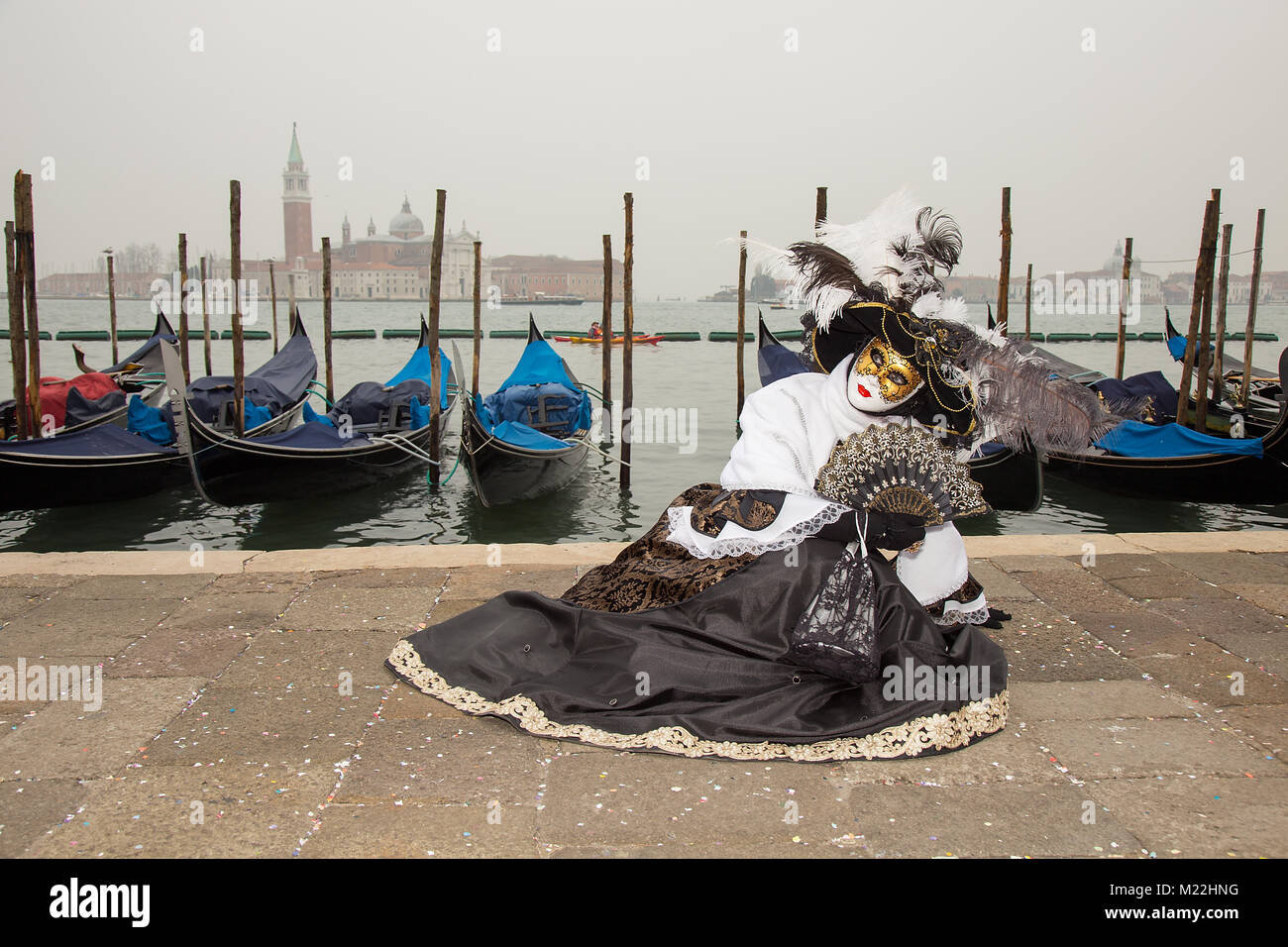 Carnival venice black white hi-res stock photography and images - Alamy
