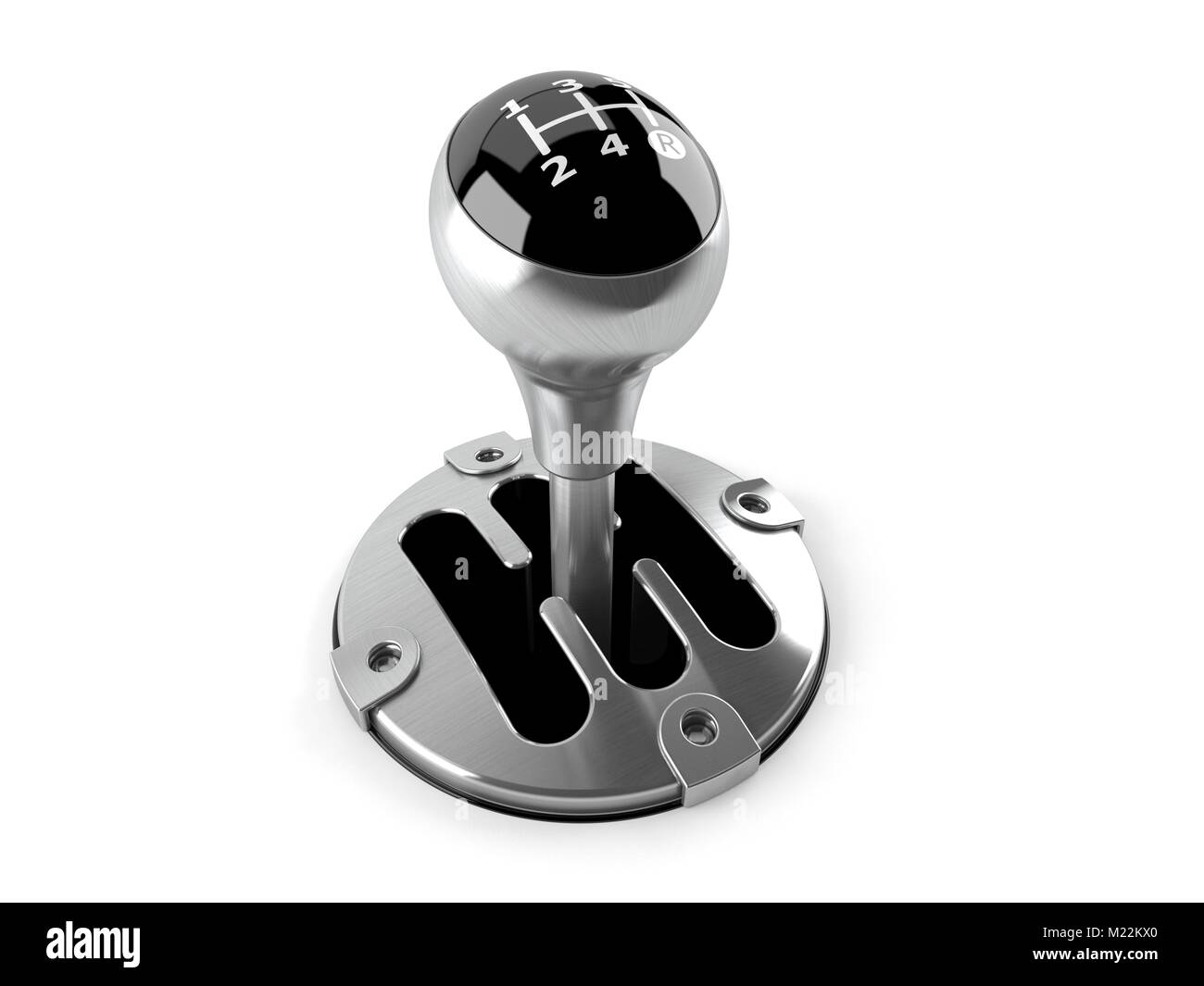 Gear stick isolated on white background Stock Photo Alamy