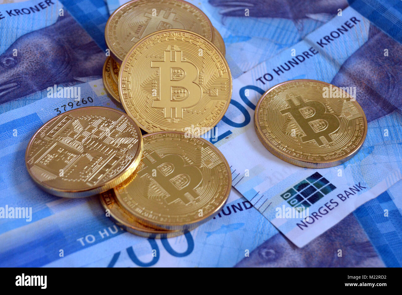 Bitcoin norske penger Stock Photo - Alamy