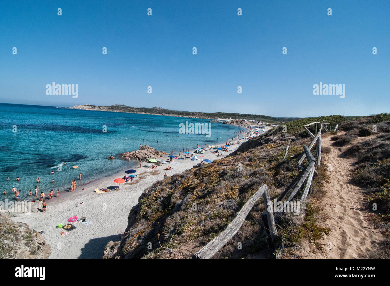 Spiaggia Di Rena Majore Beach With Azure Clear Water And