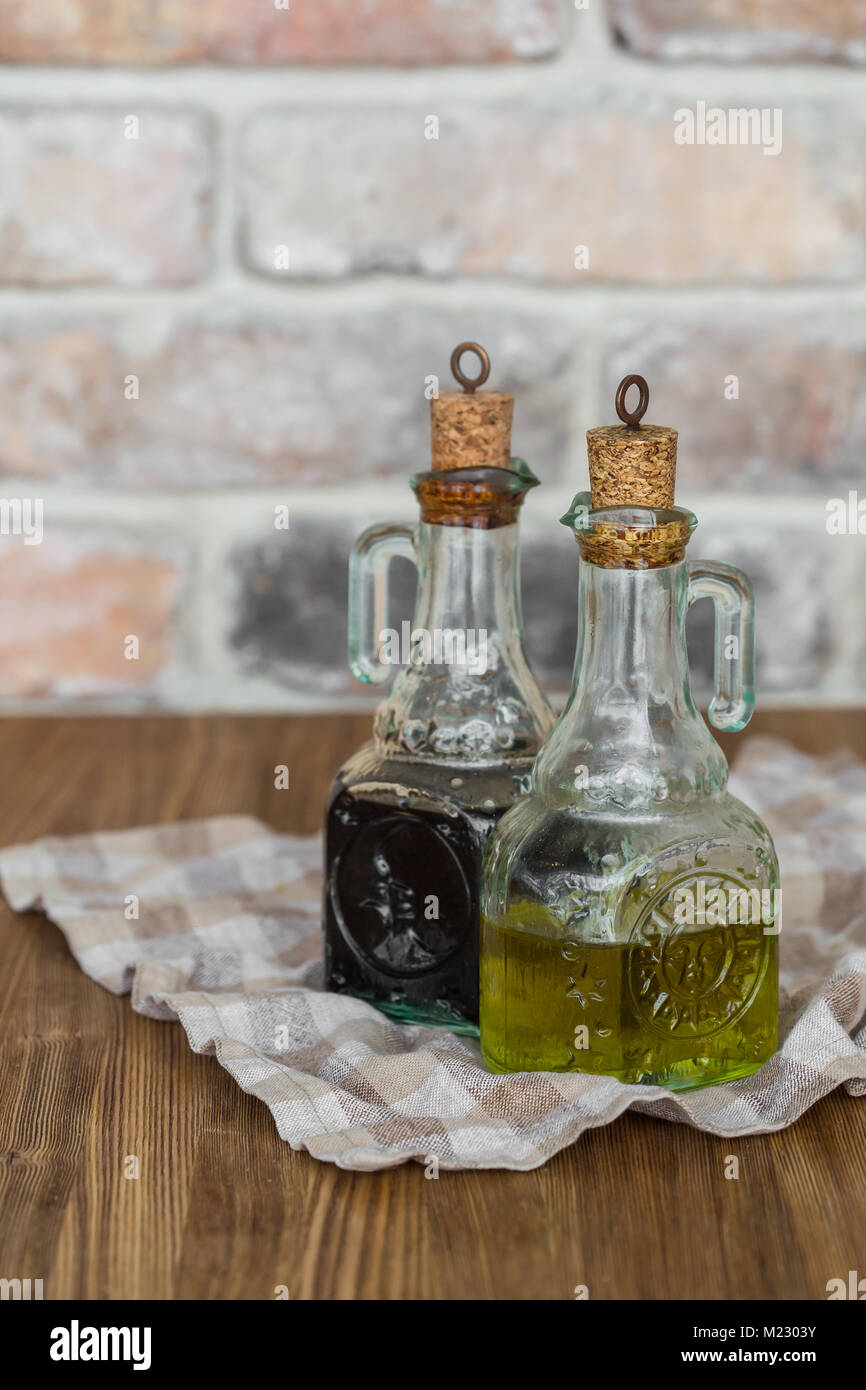 Italian dressing on salad High Resolution Stock Photography and Images