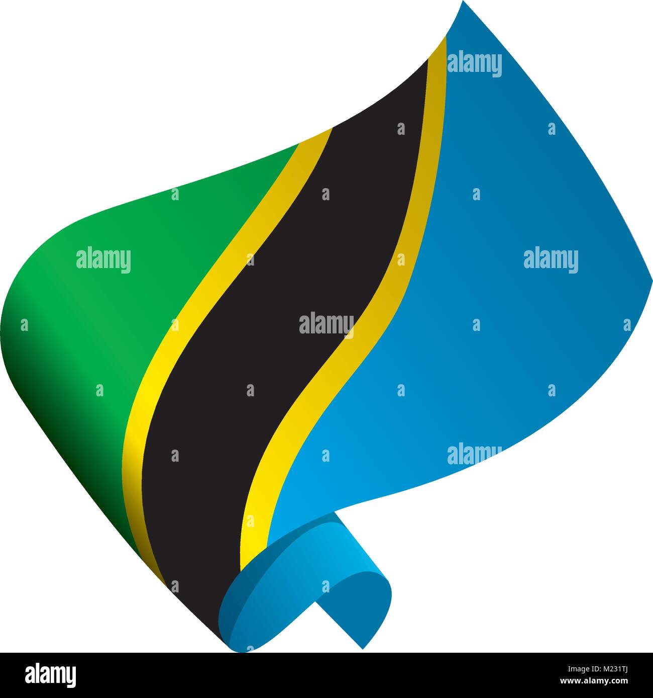 Tanzania flag, vector illustration Stock Vector Image & Art - Alamy