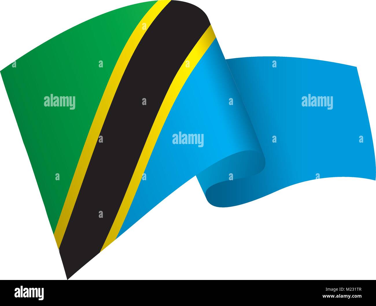 Tanzania flag, vector illustration Stock Vector Image & Art - Alamy