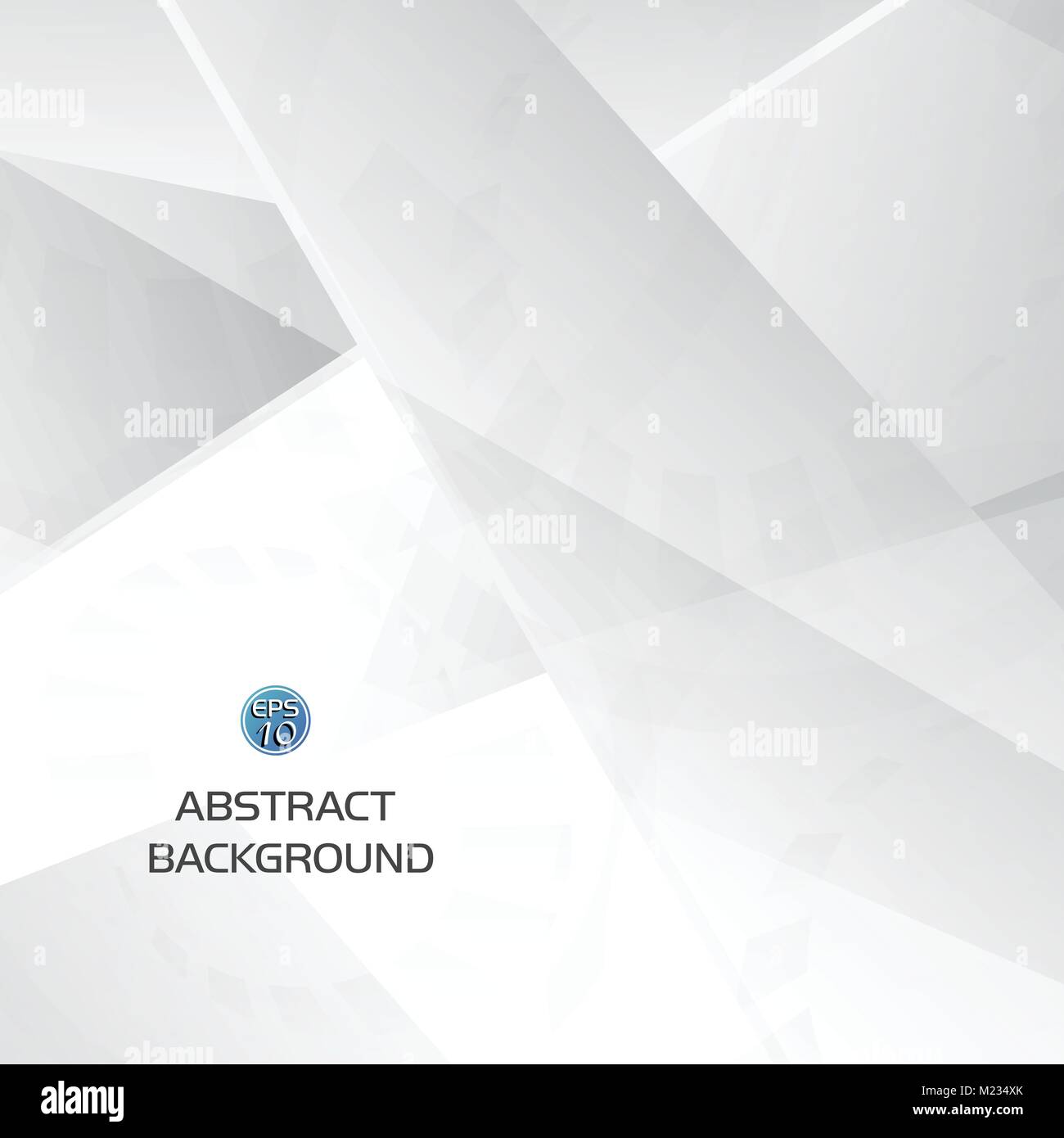 Abstract grey and white geometric technology background with gear shape ...