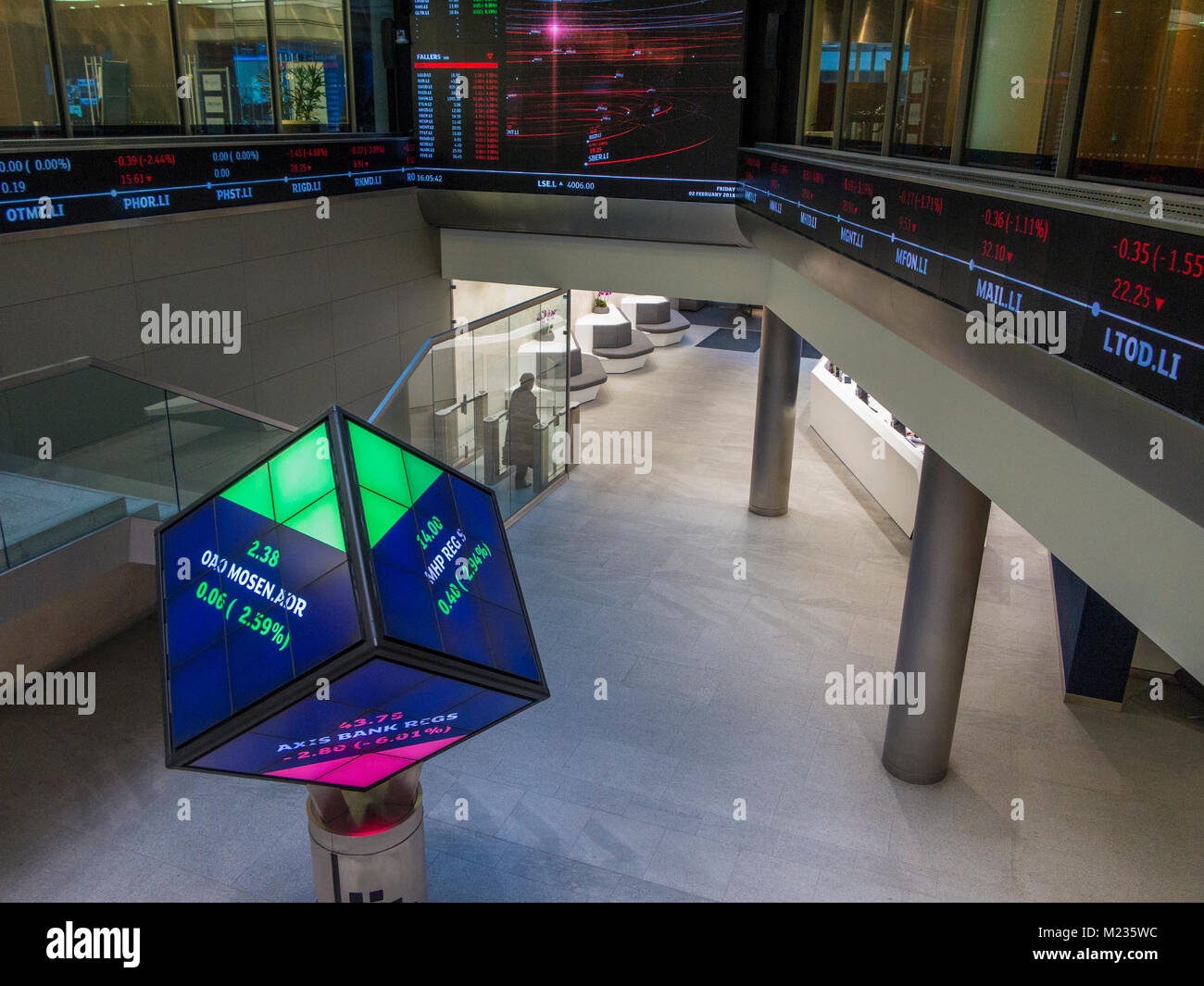 London stock exchange floor hi-res stock photography and images - Alamy