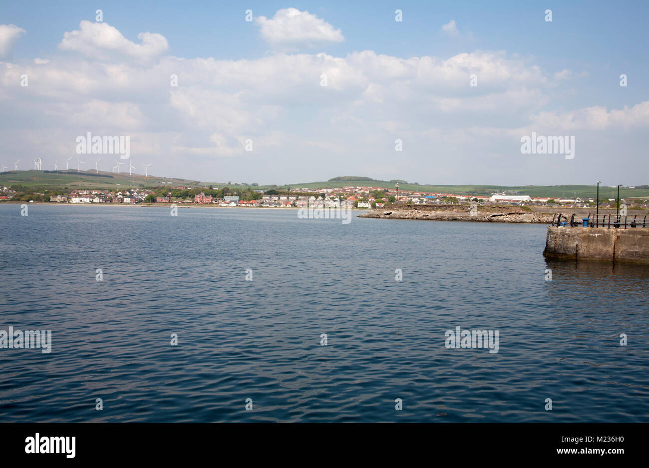 A view of the entrance to Ardrossan Harbour now Ardrossan Marina