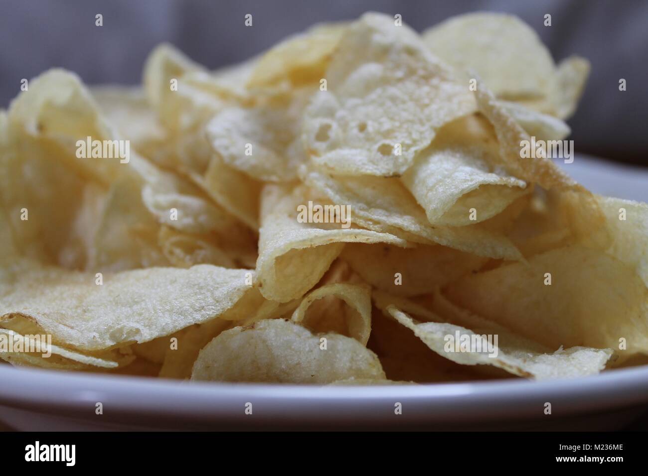 plain potato chips on the side Stock Photo Alamy