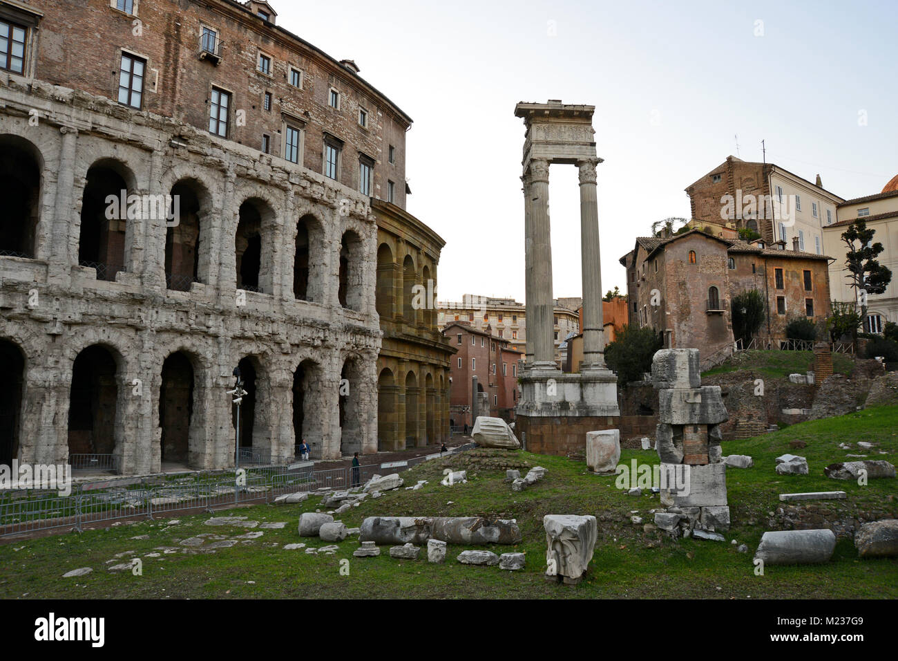 Theatre of Marcellus in Rome, Italy Stock Photo