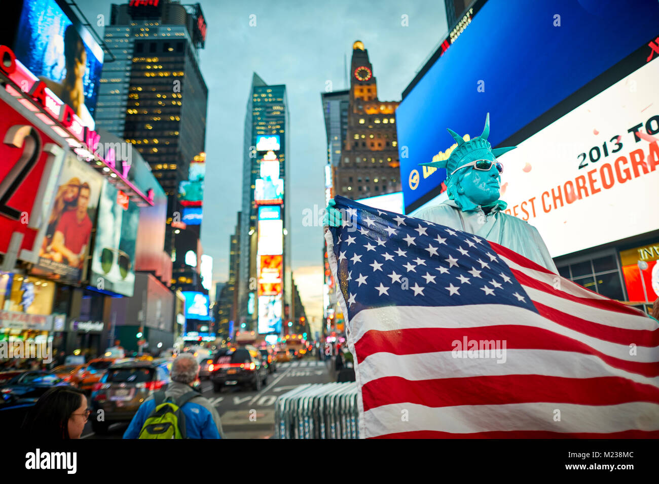 Times Square, junction of Broadway and Seventh Avenue, Manhattan, New York,  United States Stock Photo - Alamy