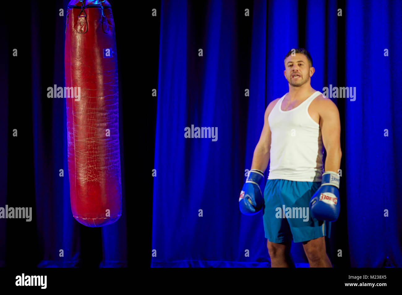 Actor Warren Brown on stage Stock Photo Alamy