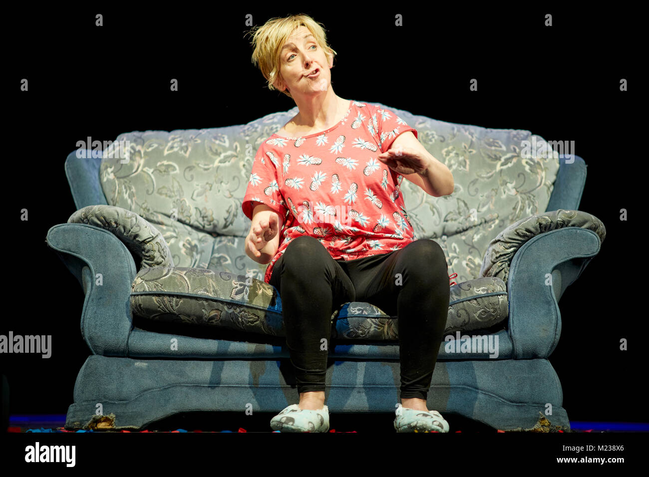 Julie Hesmondhalgh on stage Stock Photo
