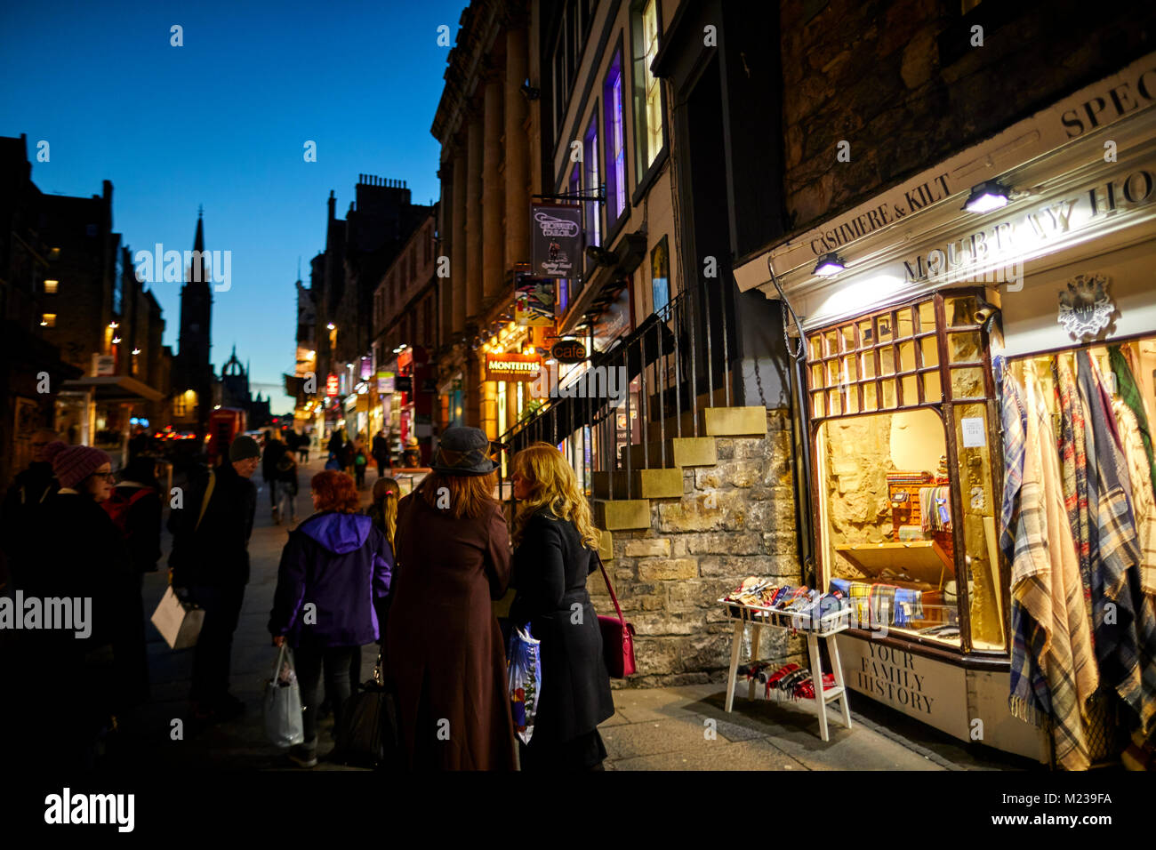 Edinburgh capital city of Scotland, historic landmark royal mile gift