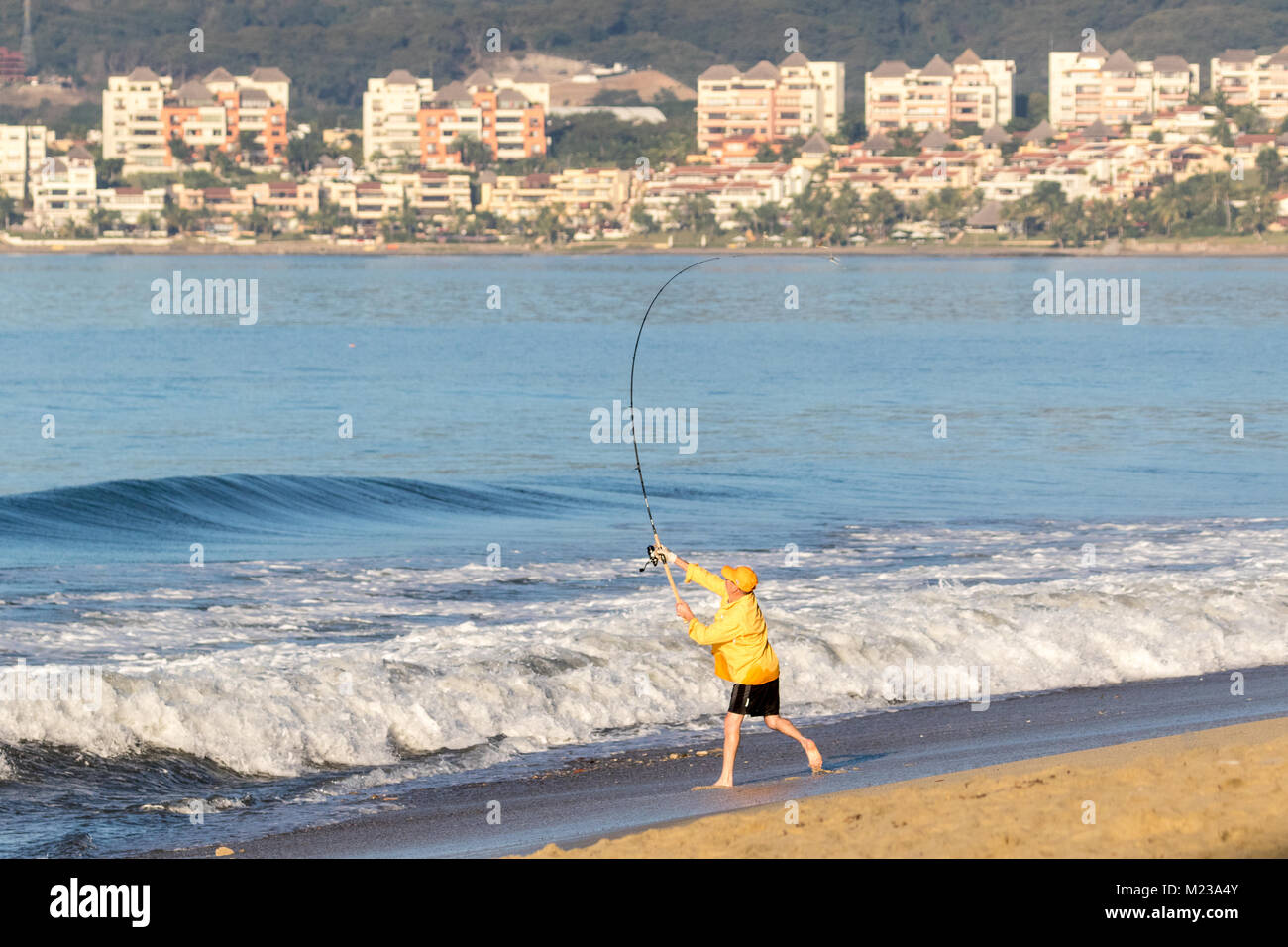 Man surfcasting hi-res stock photography and images - Alamy
