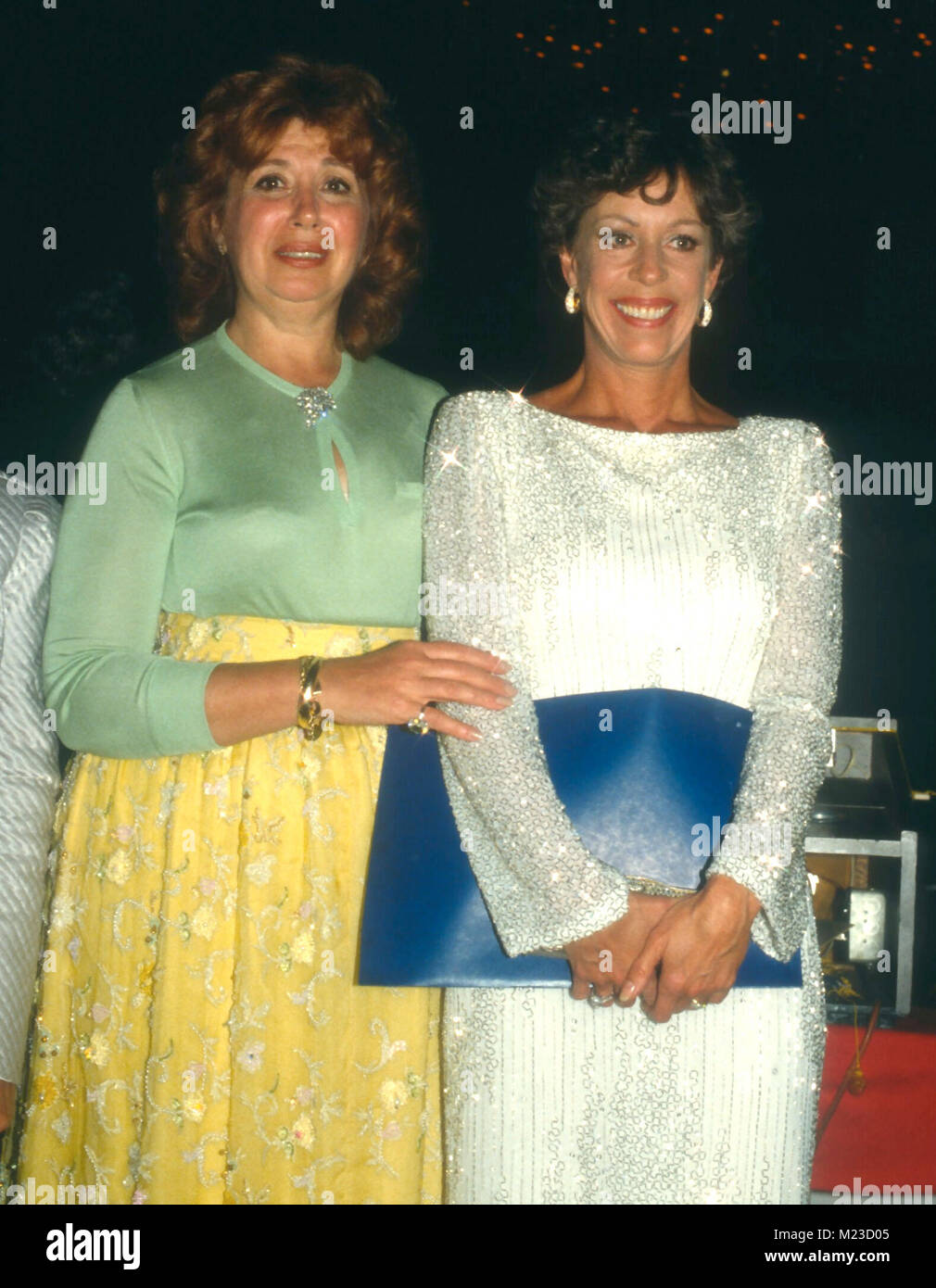 LOS ANGELES, CA - MAY 9: Opera singer Beverly Sills and Comedian/actress Carol Burnett attend event honoring Carol Burnett on May 9, 1981 at the Century Plaza Hotel in Los Angeles, California. Photo by Barry King/Alamy Stock Photo Stock Photo