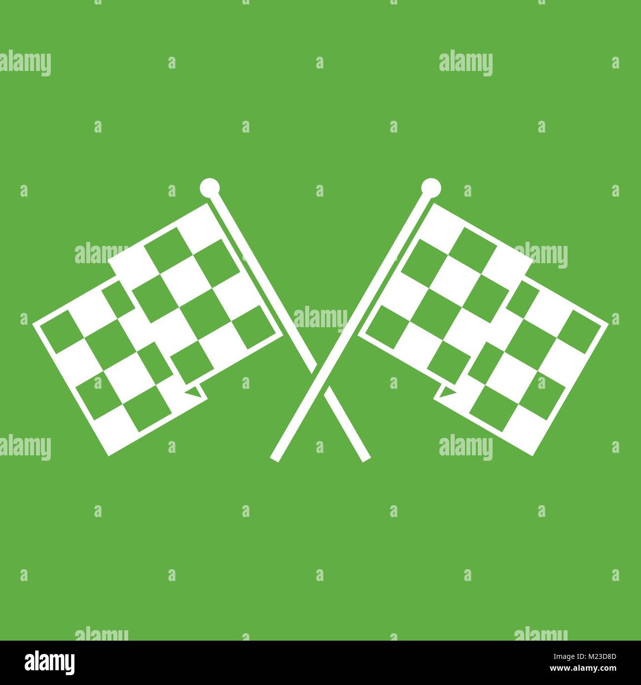 Checkered racing flags icon green Stock Vector Image & Art - Alamy
