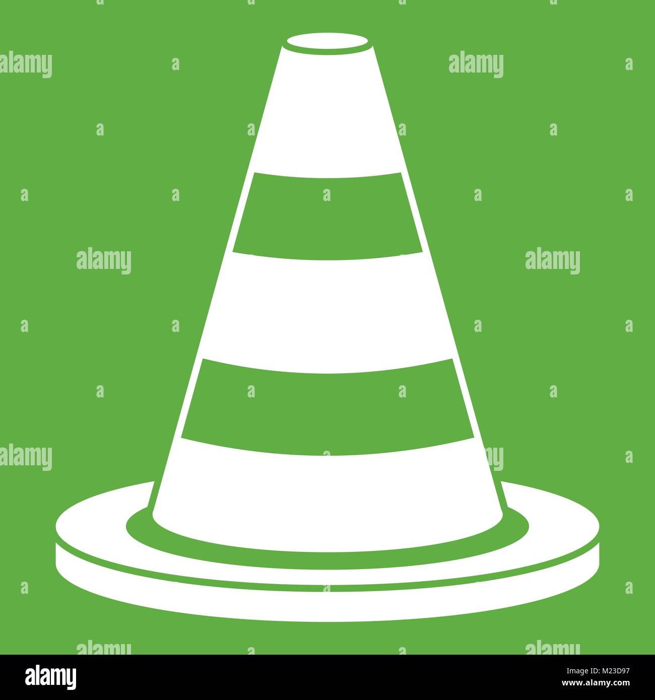 Traffic cone icon green Stock Vector Image & Art Alamy