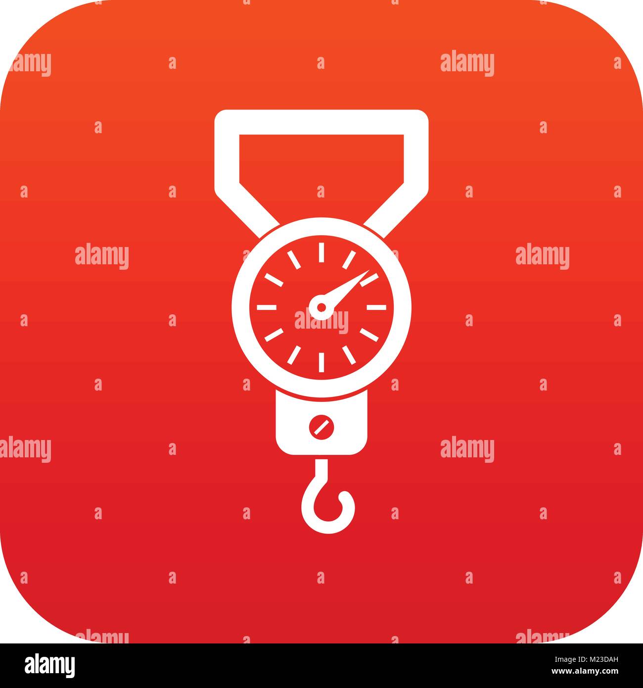 Spring scale icon digital red Stock Vector Image & Art - Alamy