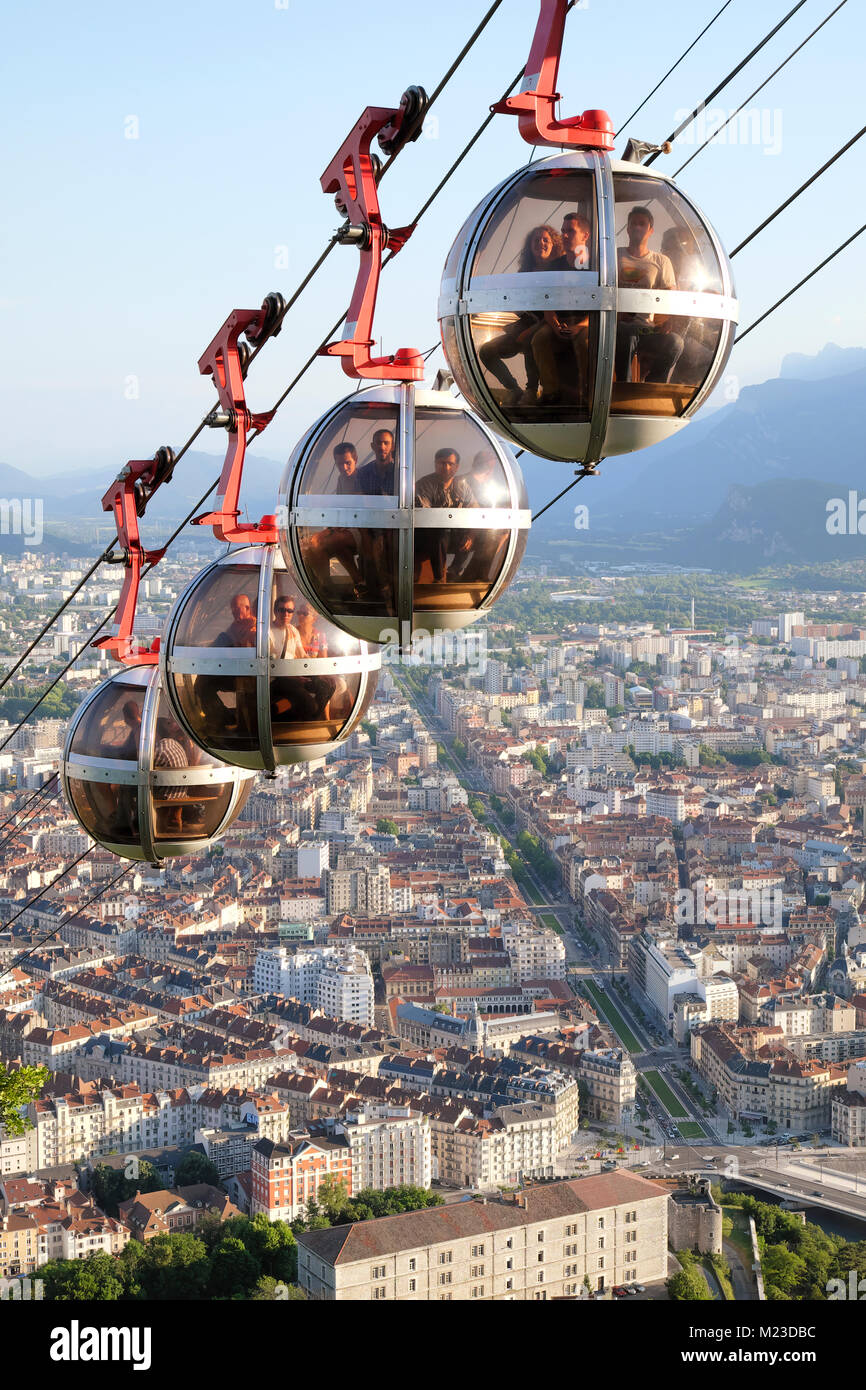 Grenoble bastille cable car hi-res stock photography and images - Alamy