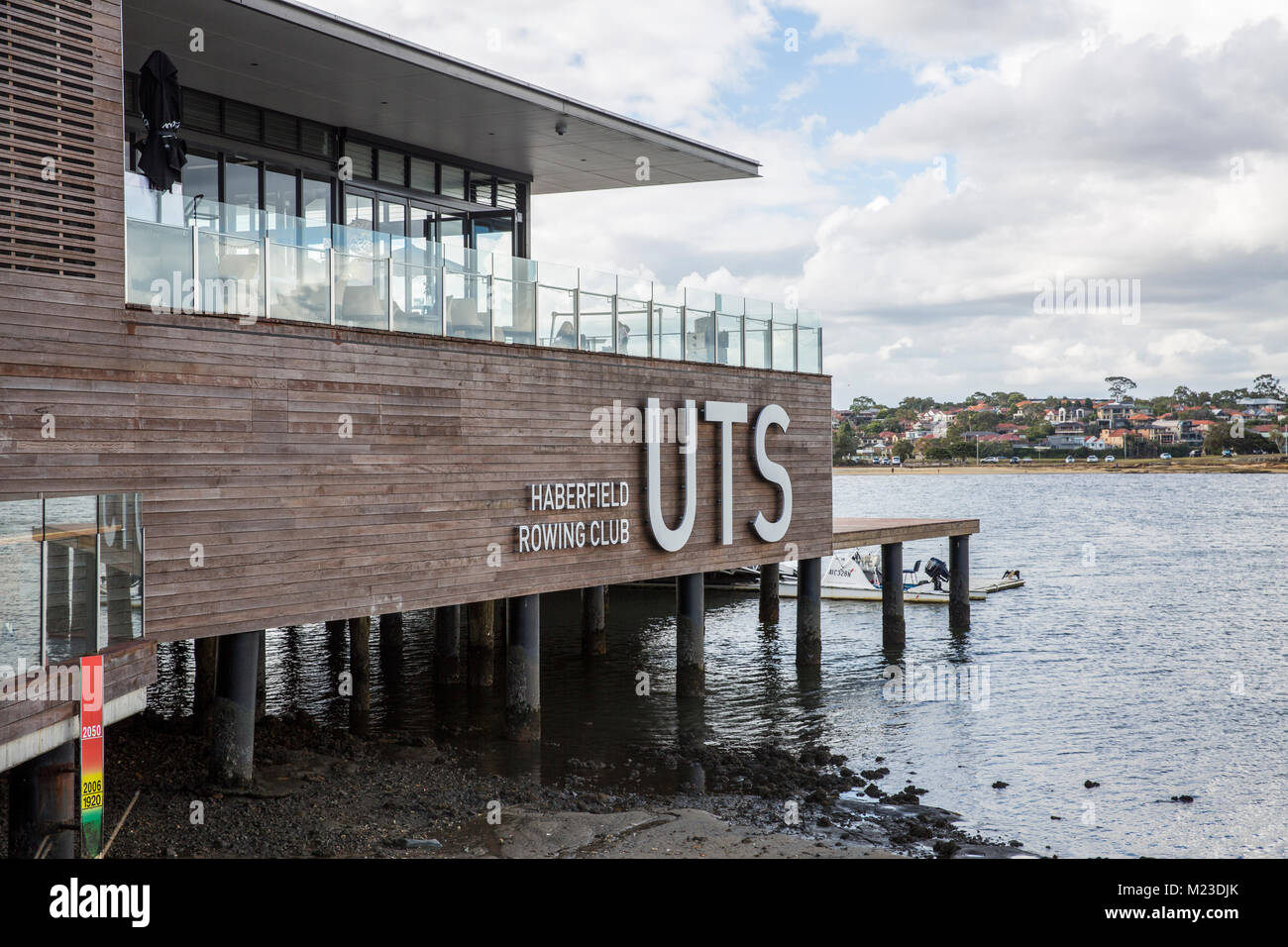 The UTS Haberfield Rowing club in Sydney on the banks of the Parramatta