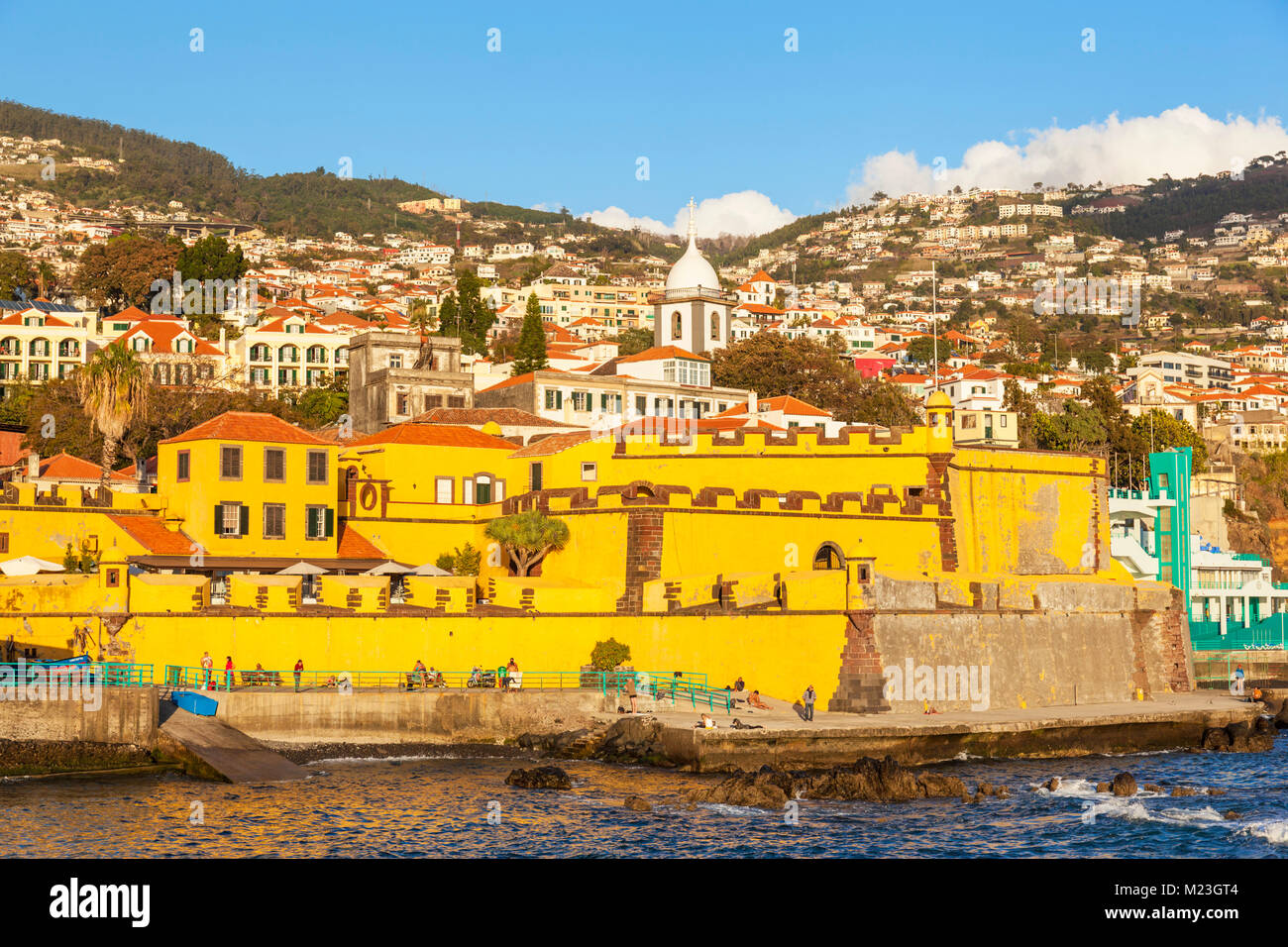 MADEIRA PORTUGAL MADEIRA Fortaleza de São Tiago St. James Fort Fort of São Tiago now  the contemporary Art Museum of Funchal madeira portugal eu Stock Photo