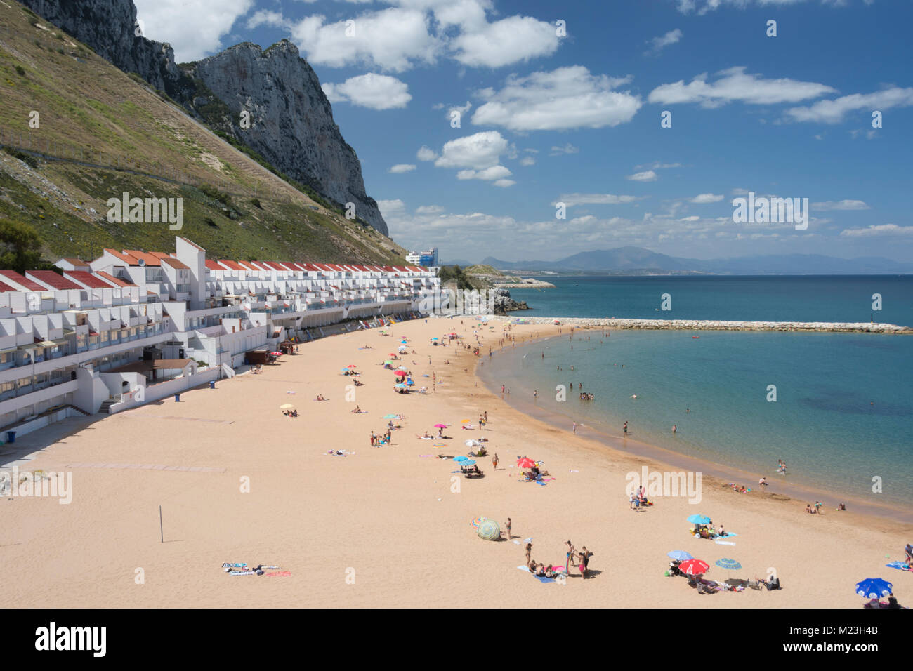 Gibraltar Catalan Bay Beach Stock Photo Alamy