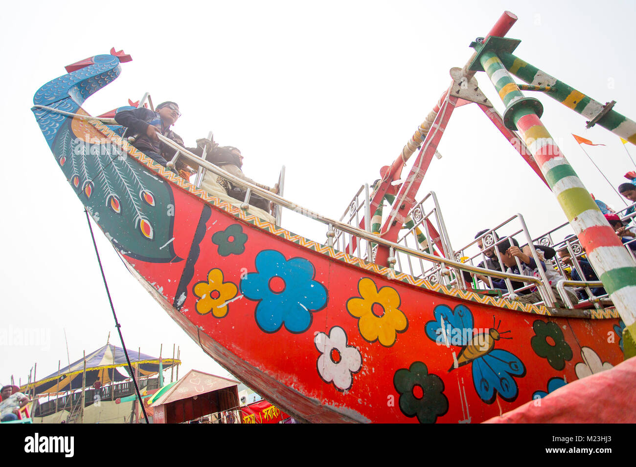 Nurullahpur Mela, On the occasion of village fair held at the Sunderipara area of Kusumhati union, Dohar,Dhaka, Bangladesh. Stock Photo