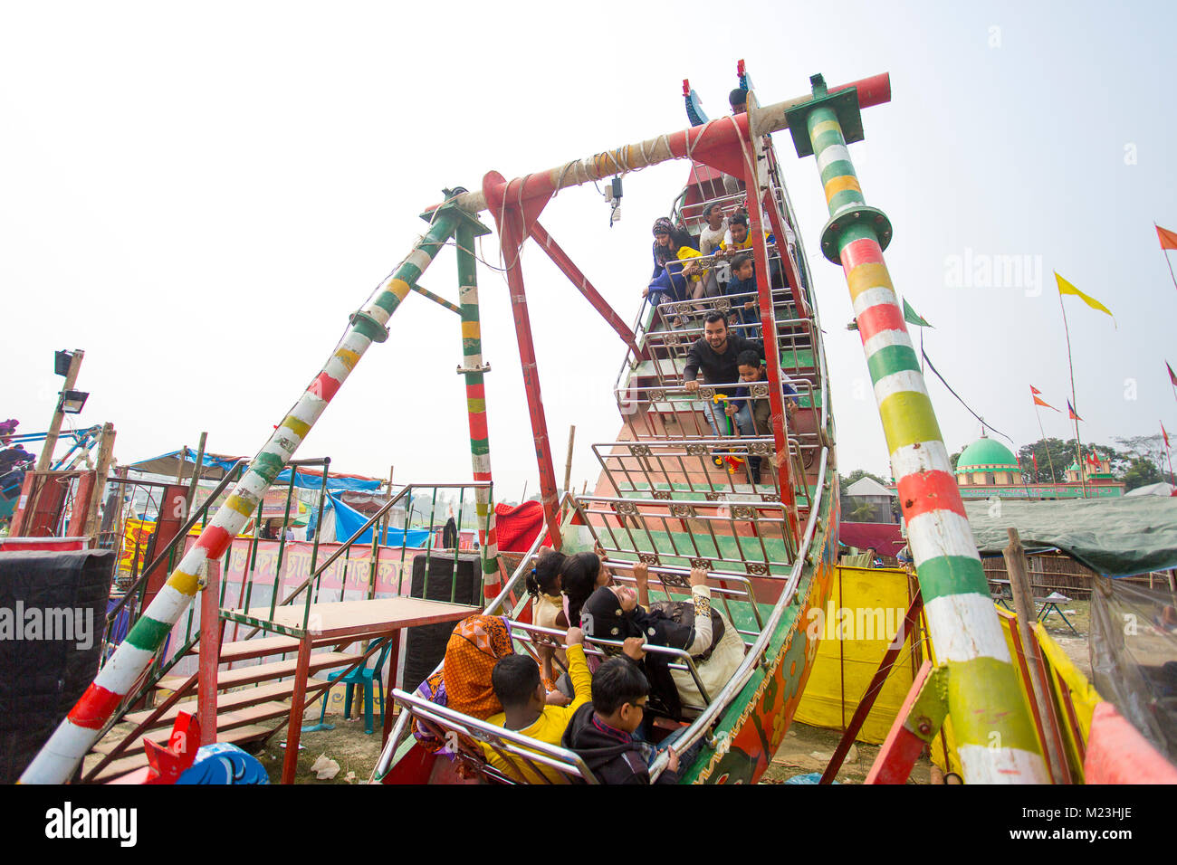 Nurullahpur Mela, On the occasion of village fair held at the Sunderipara area of Kusumhati union, Dohar,Dhaka, Bangladesh. Stock Photo