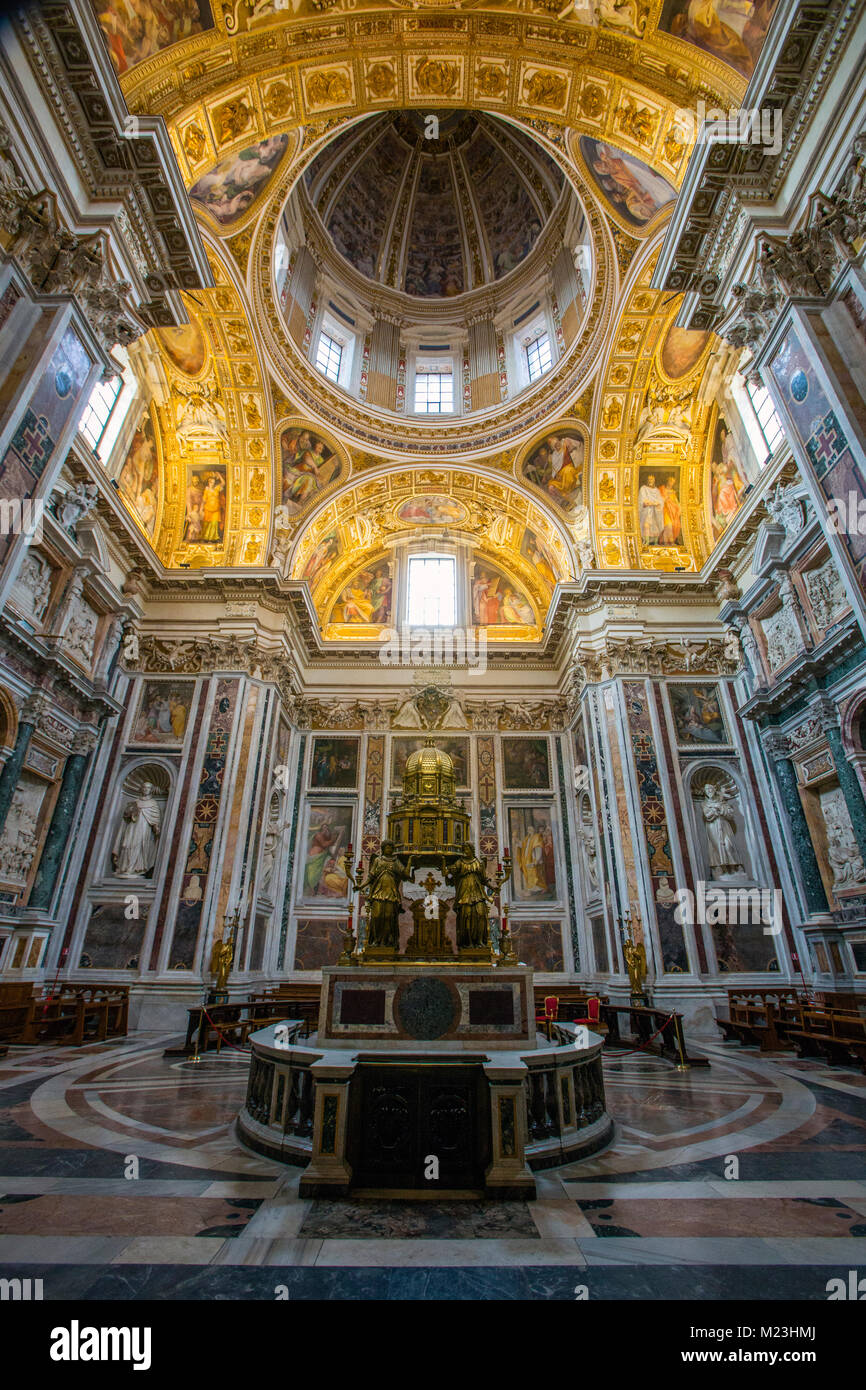 Basilica Di Santa Maria Maggiore interior, Rome, Italy Stock Photo